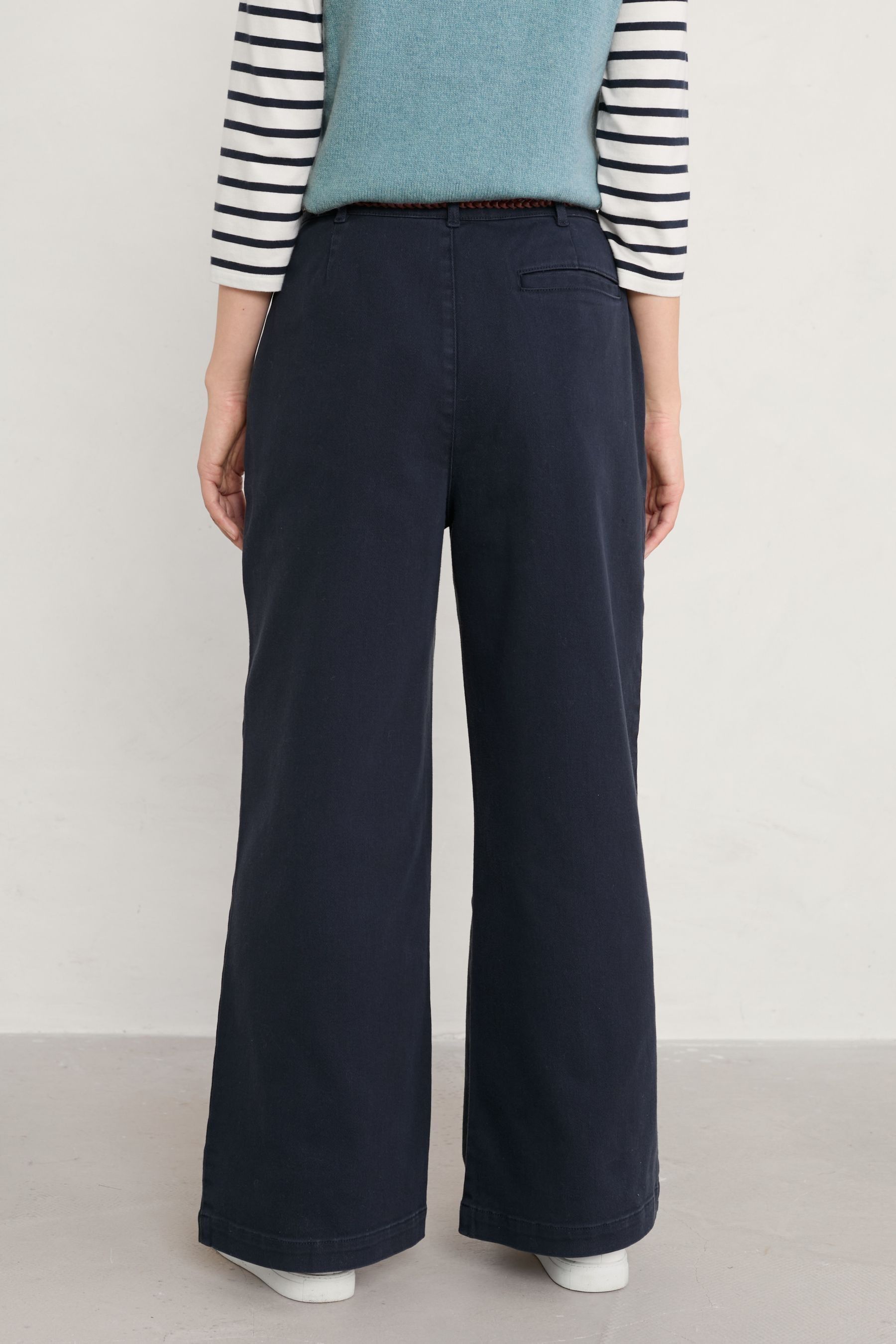 Buy Seasalt Cornwall Navy Blue Hannafore Trousers from Next Poland