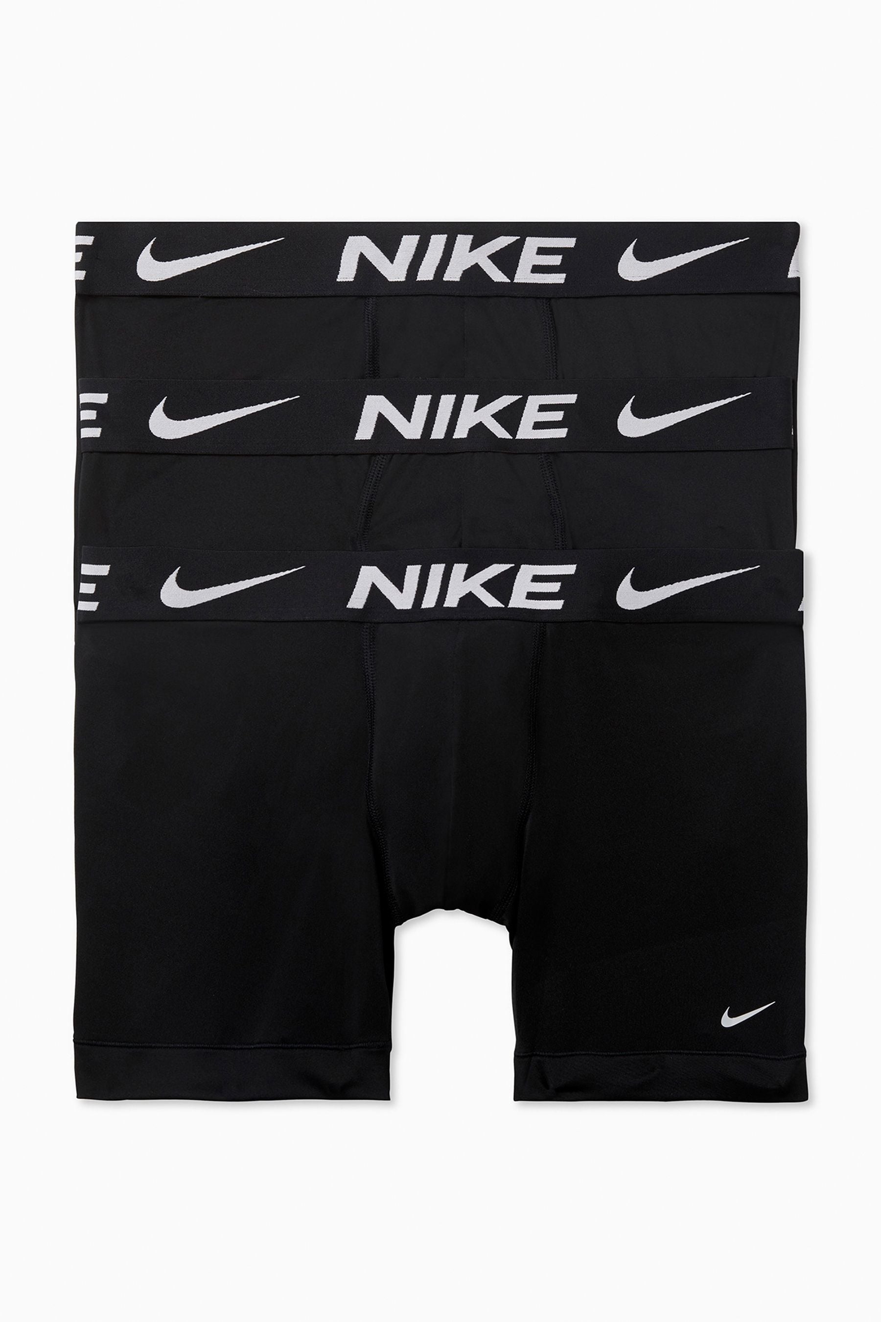 Buy Nike DRI-Fit Essential Micro Black Boxer Briefs 3 Pack from the ...