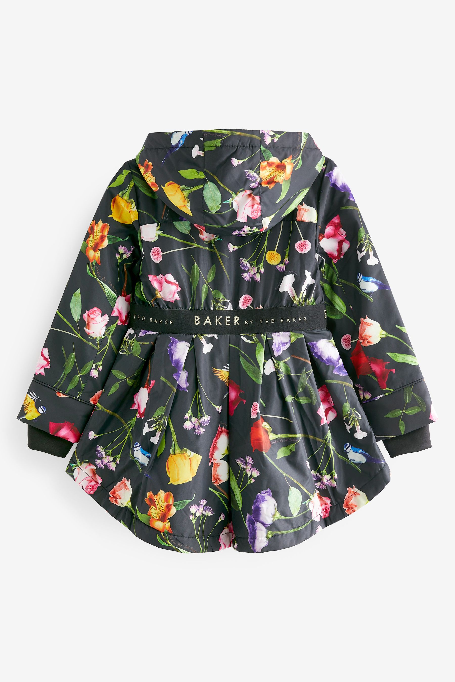 Buy Baker by Ted Baker Shower Resistant Black Floral Rain Mac from Next