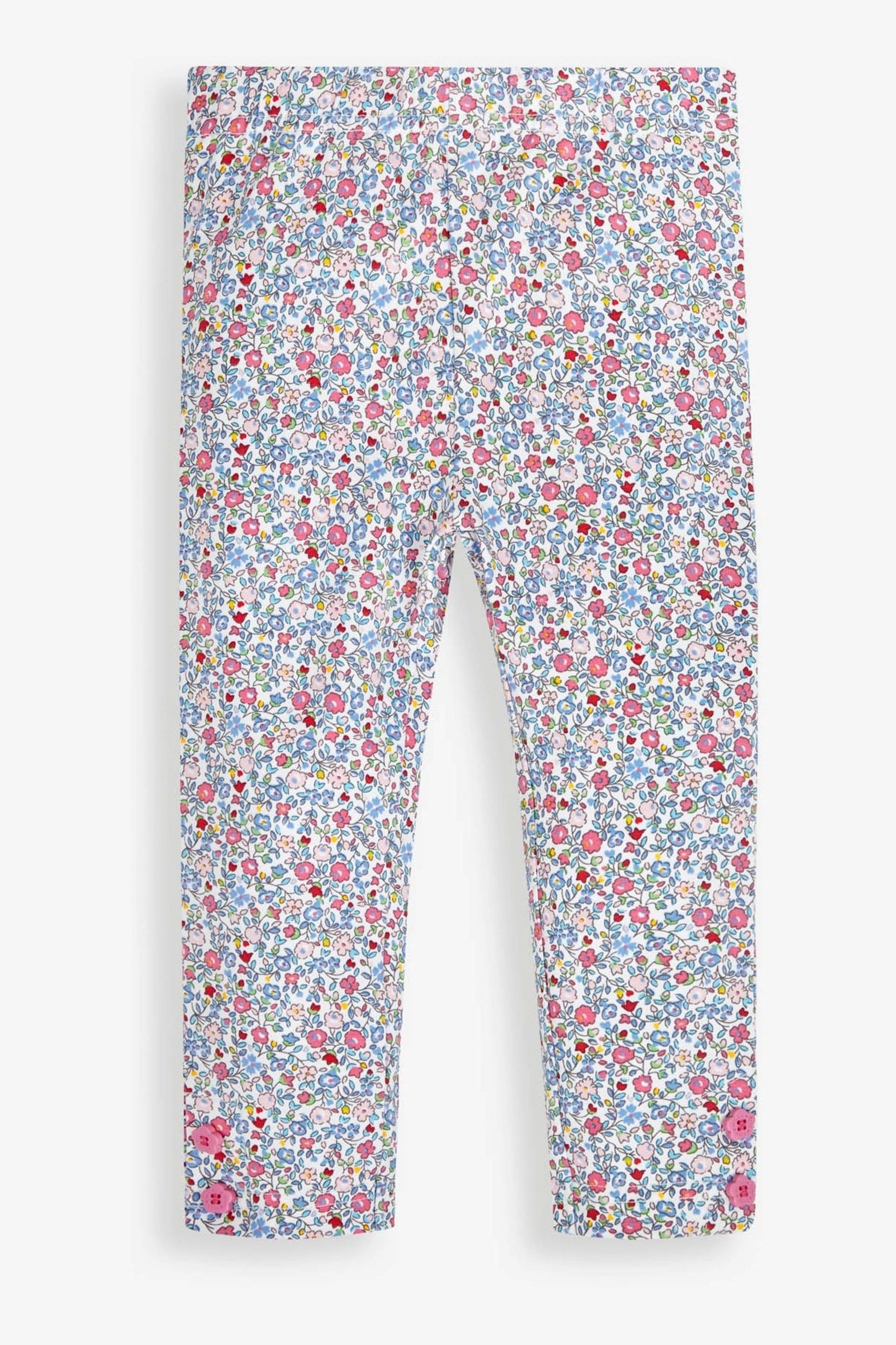 Buy JoJo Maman Bébé 2Pack Girls' Pink Floral Leggings from Next Australia