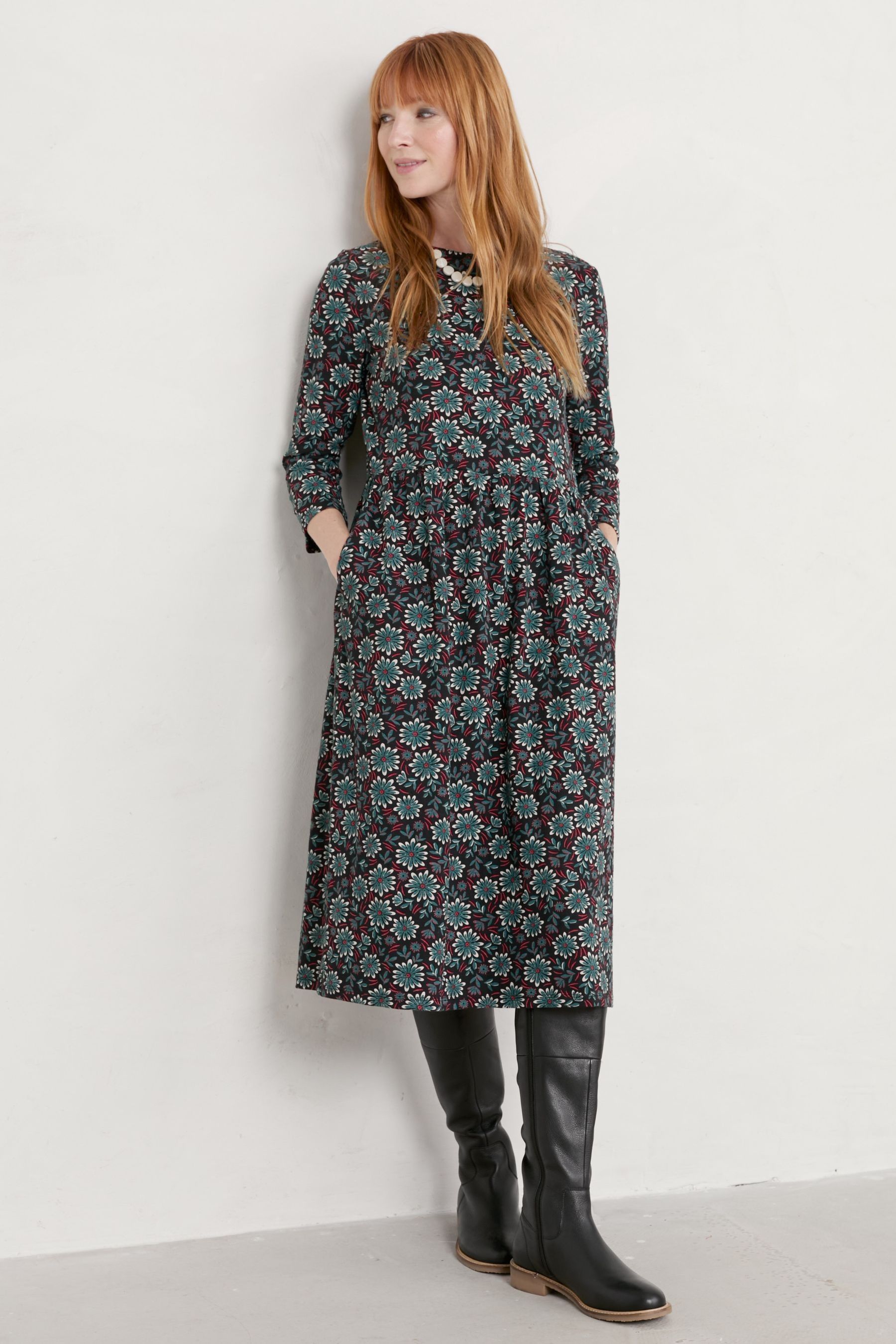 Buy Seasalt Cornwall Black Sea Strewn Dress from Next Ireland