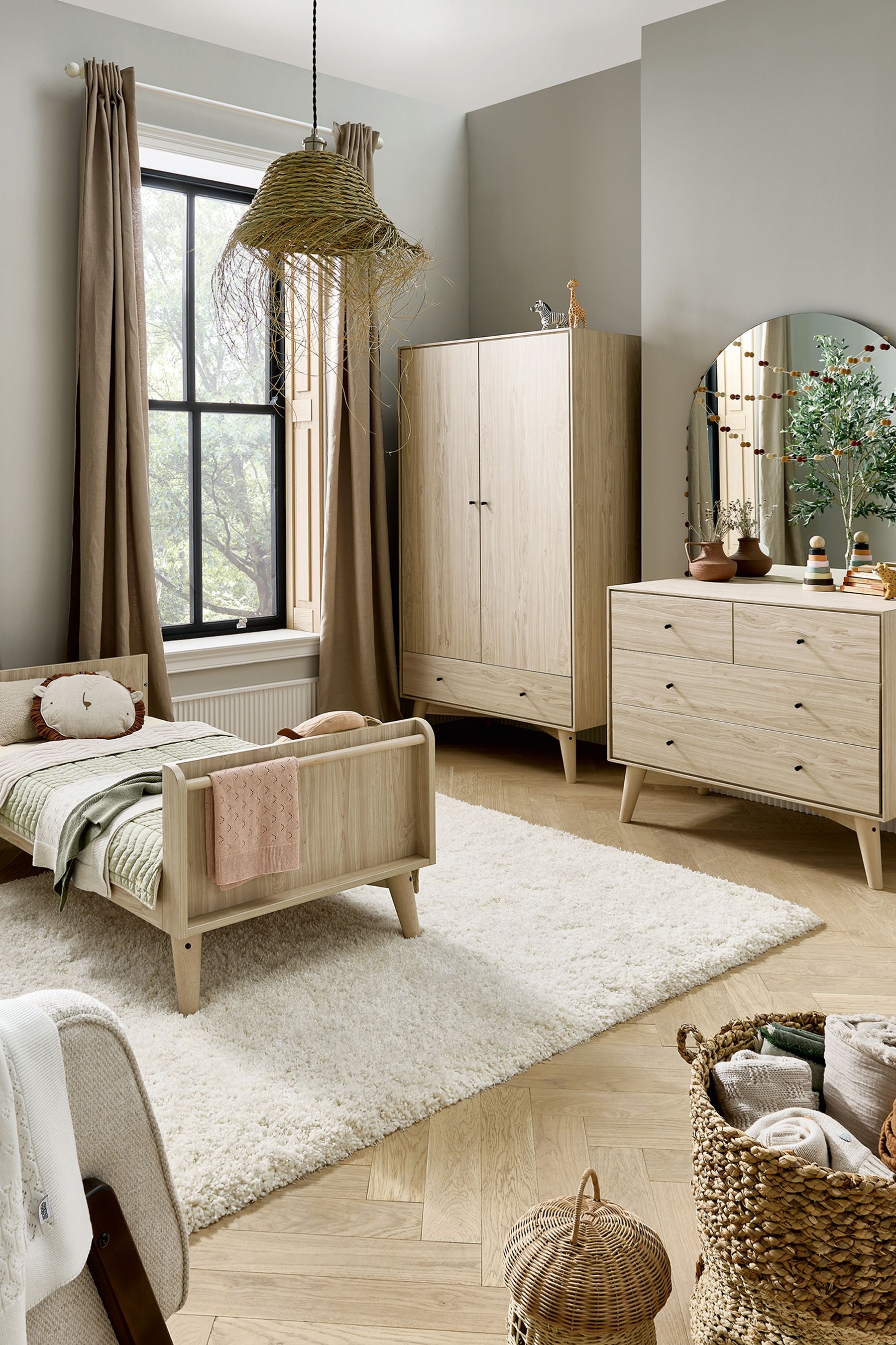 Buy Mamas & Papas Natural Olive Coxley 3 Piece Furniture Set from the