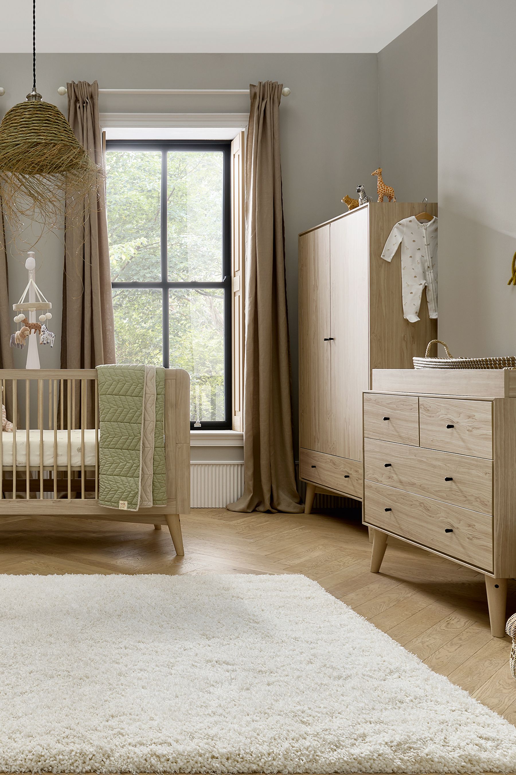 Buy Mamas & Papas Natural Olive Coxley 3 Piece Furniture Set from the