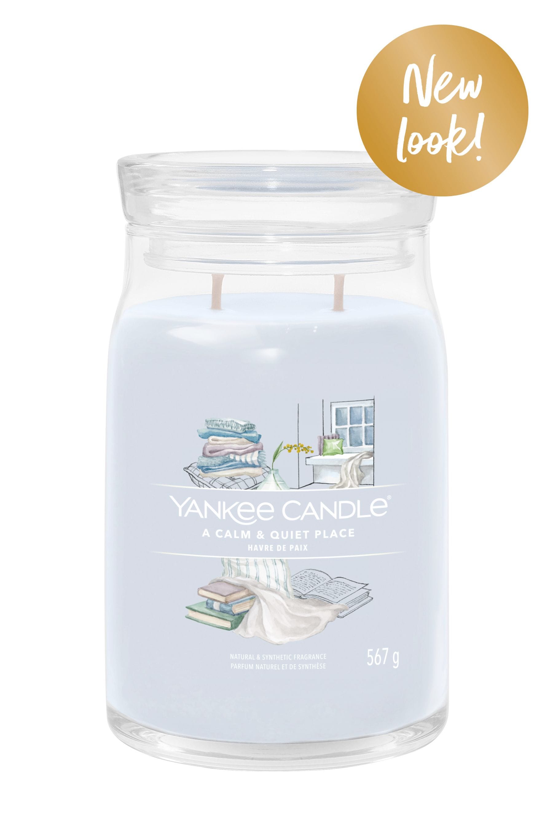 Buy Yankee Candle Signature Large Jar Scented Candle, A Calm & Quiet