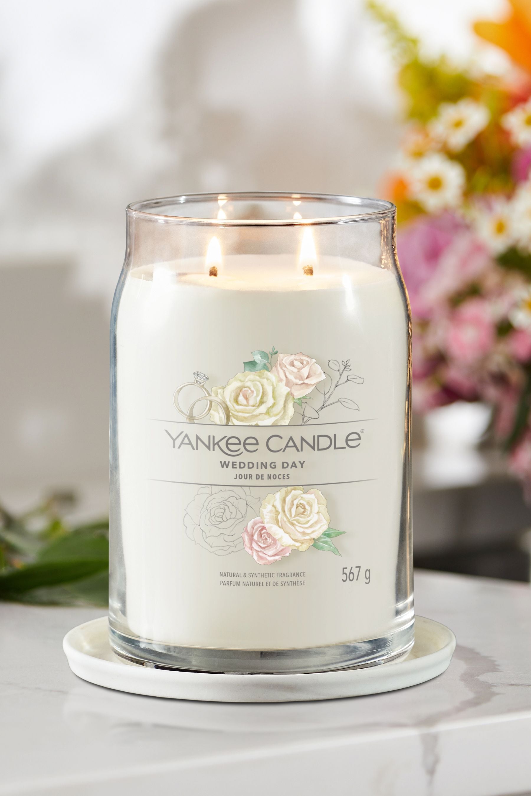 Buy Yankee Candle Signature Large Jar Scented Candle, Wedding Day from