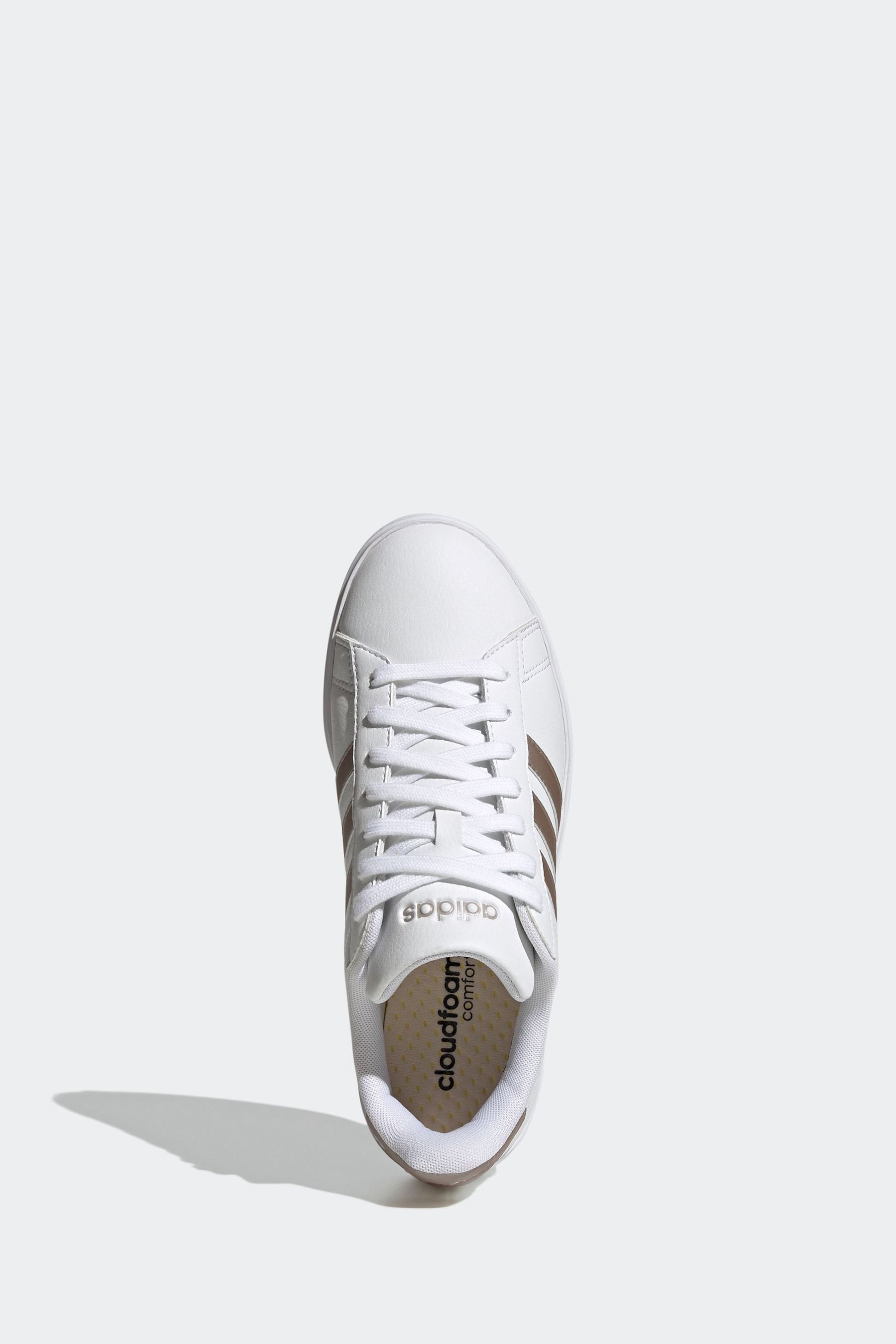 Buy adidas White/Silver Grand Court 2.0 Trainers from the Next UK ...