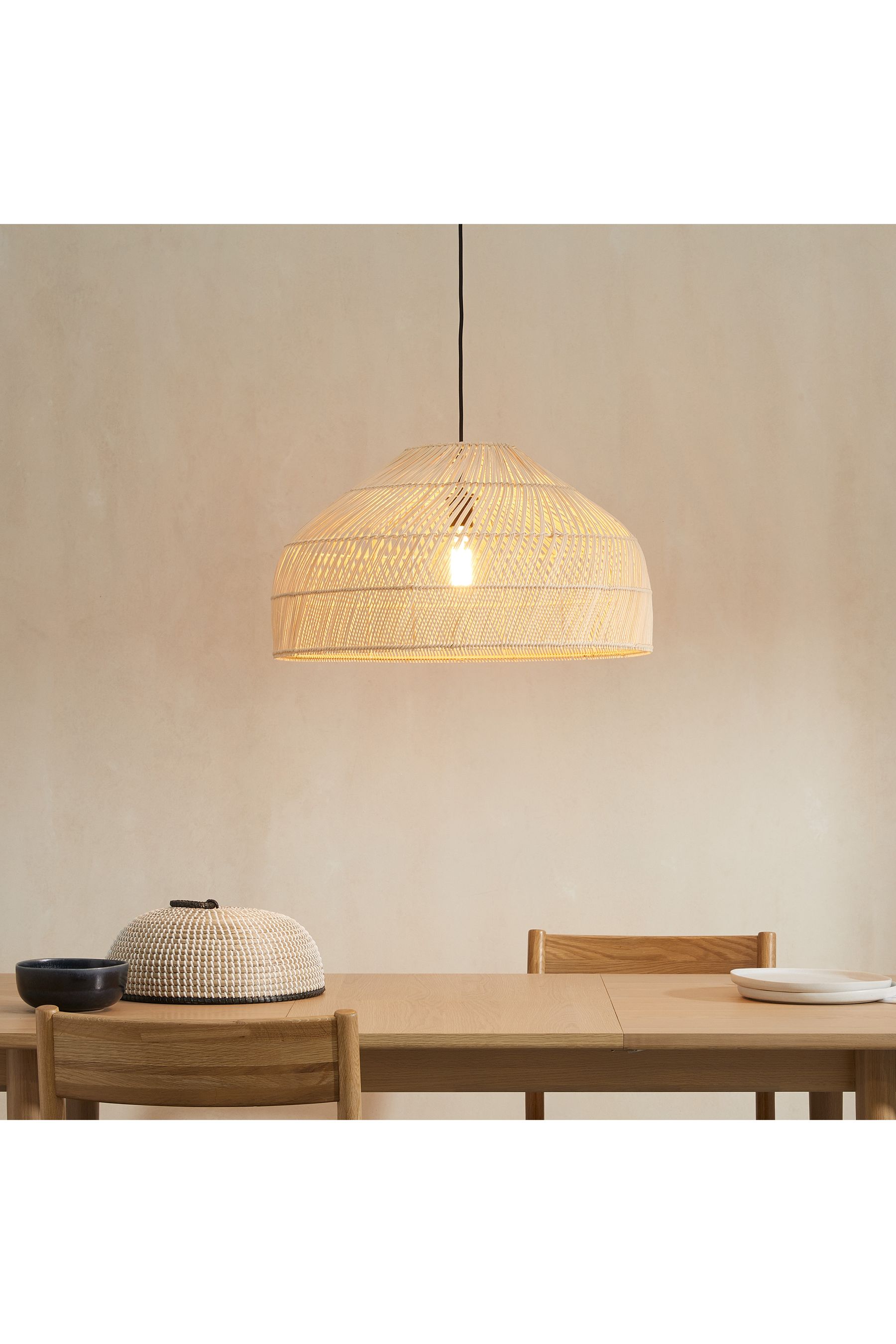 Buy Natural Rattan Java Extra Large Lamp Shade from the Next