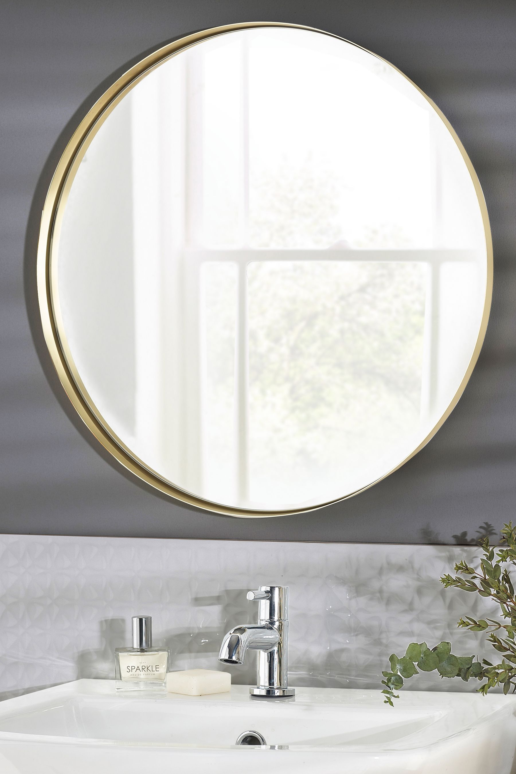 Buy Gold Round Wall Mirror from the Next UK online shop