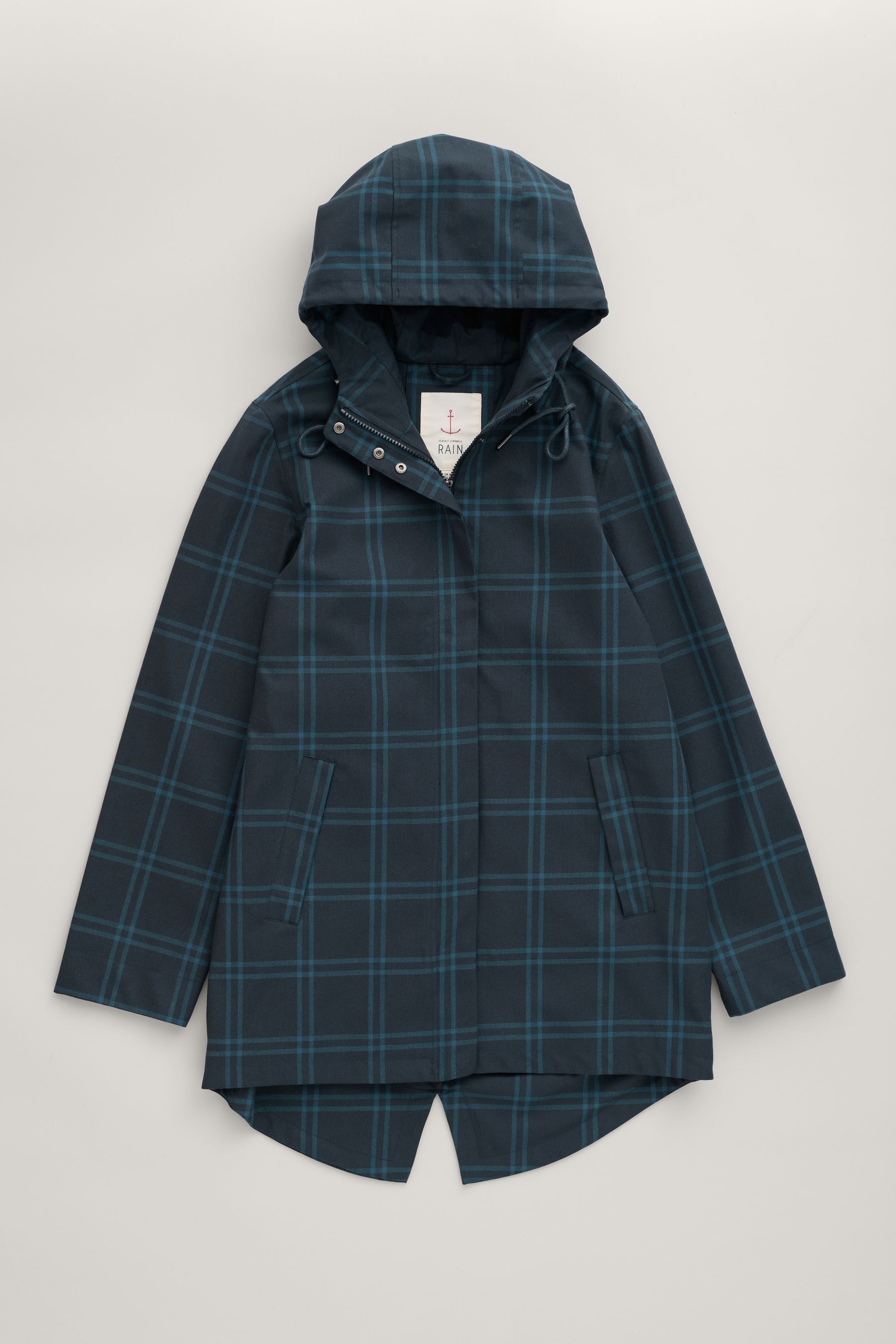 Buy Seasalt Cornwall Bowsprit Easterly Check Inkwell Jacket from Next