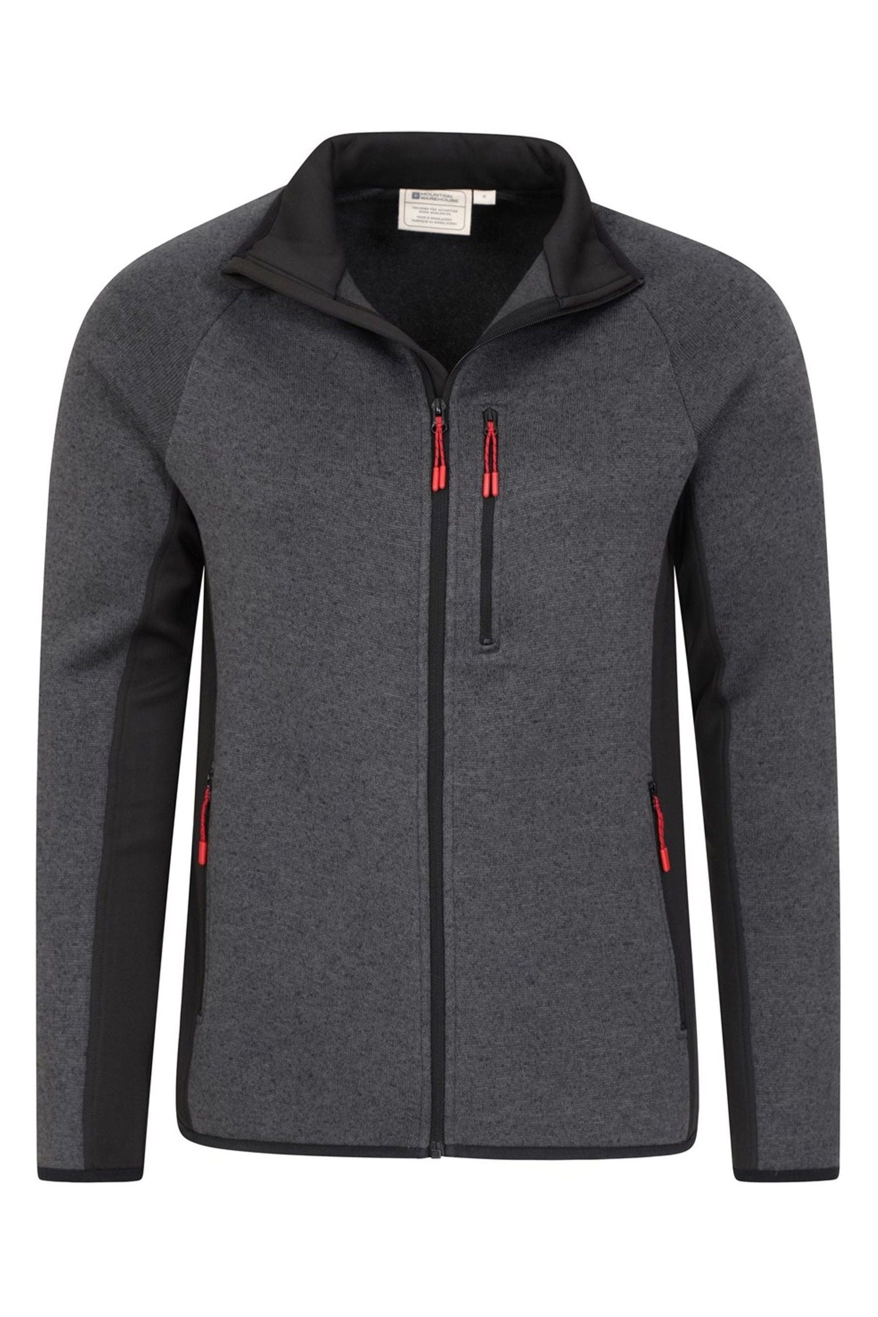 Buy Mountain Warehouse Black Treston Mens FullZip Fleece Jacket from