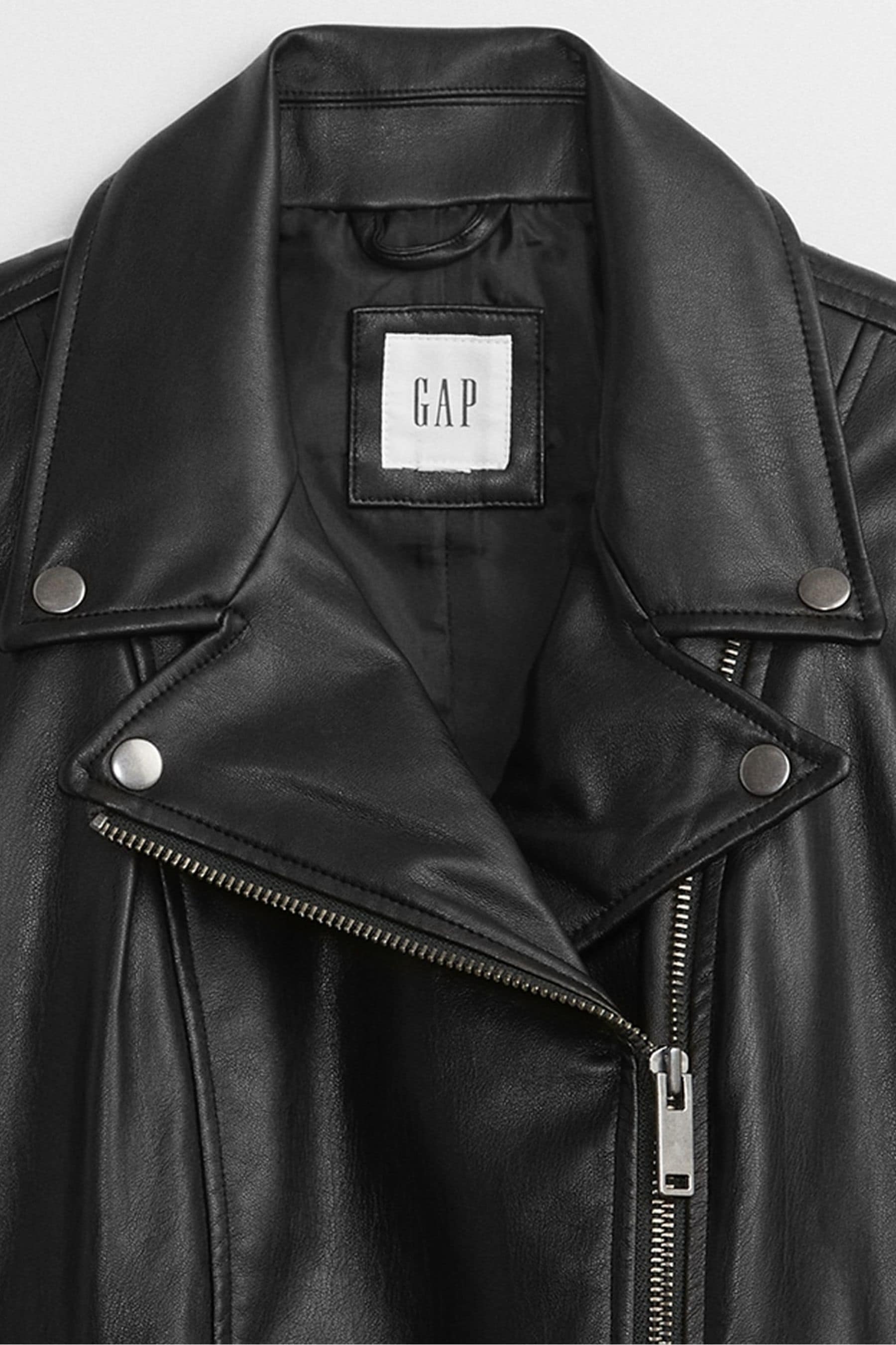 Buy Gap Black FauxLeather Moto Jacket from Next Ireland