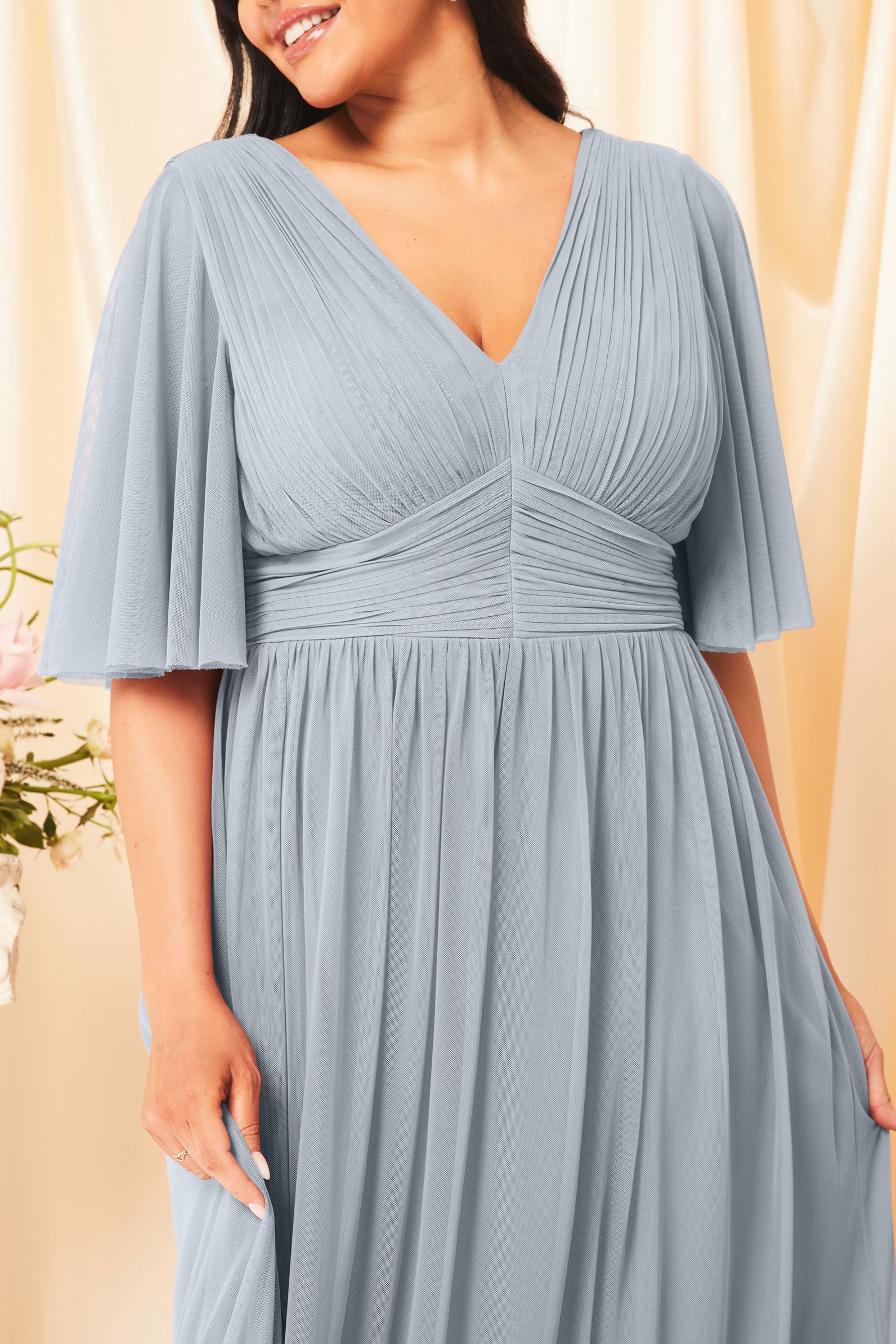 Buy Lipsy Empire Short Sleeve Bridesmaid Maxi Dress from Next Ireland