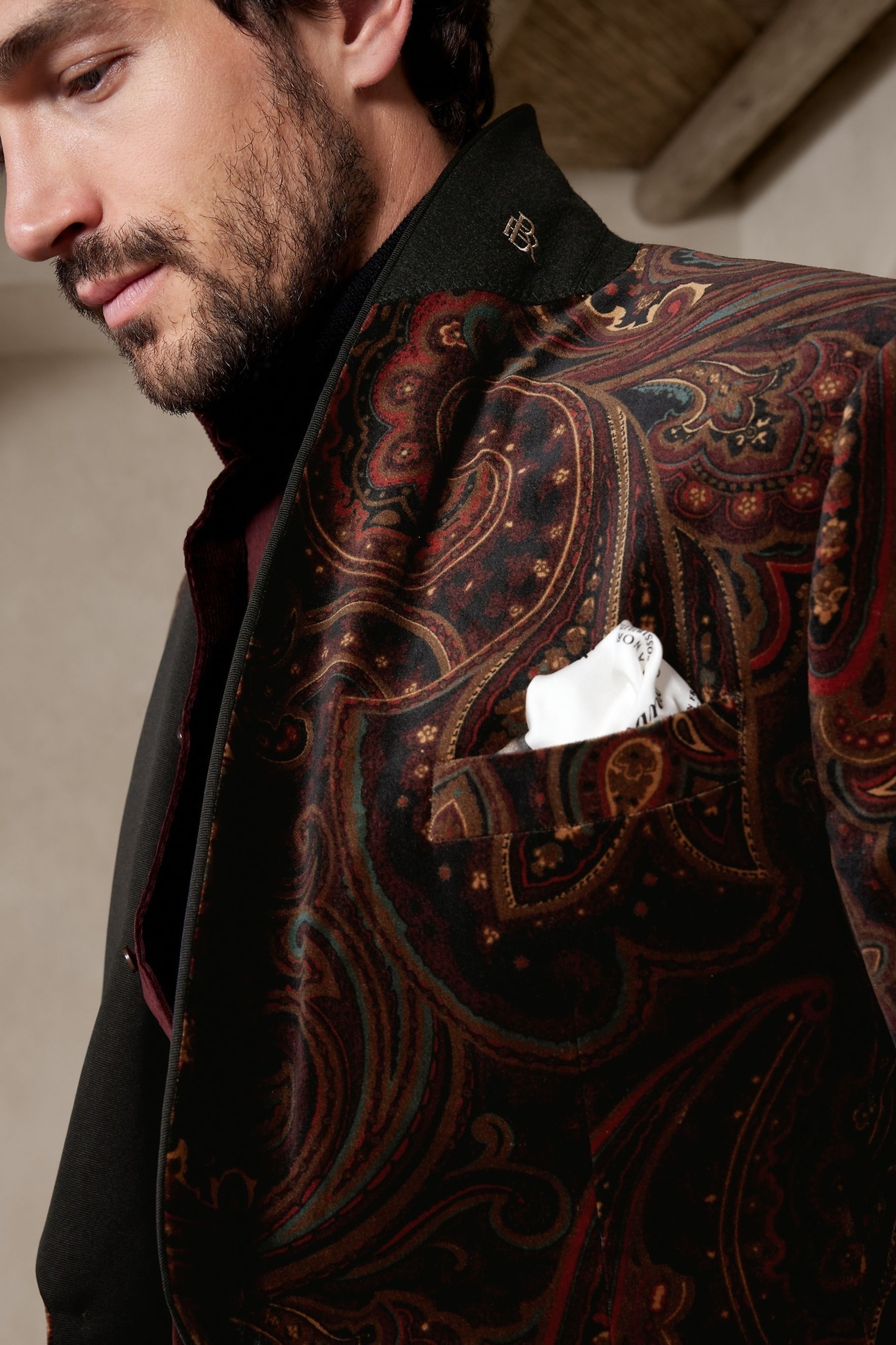 Buy Banana Republic Valois Paisley Velvet Blazer from Next Ireland