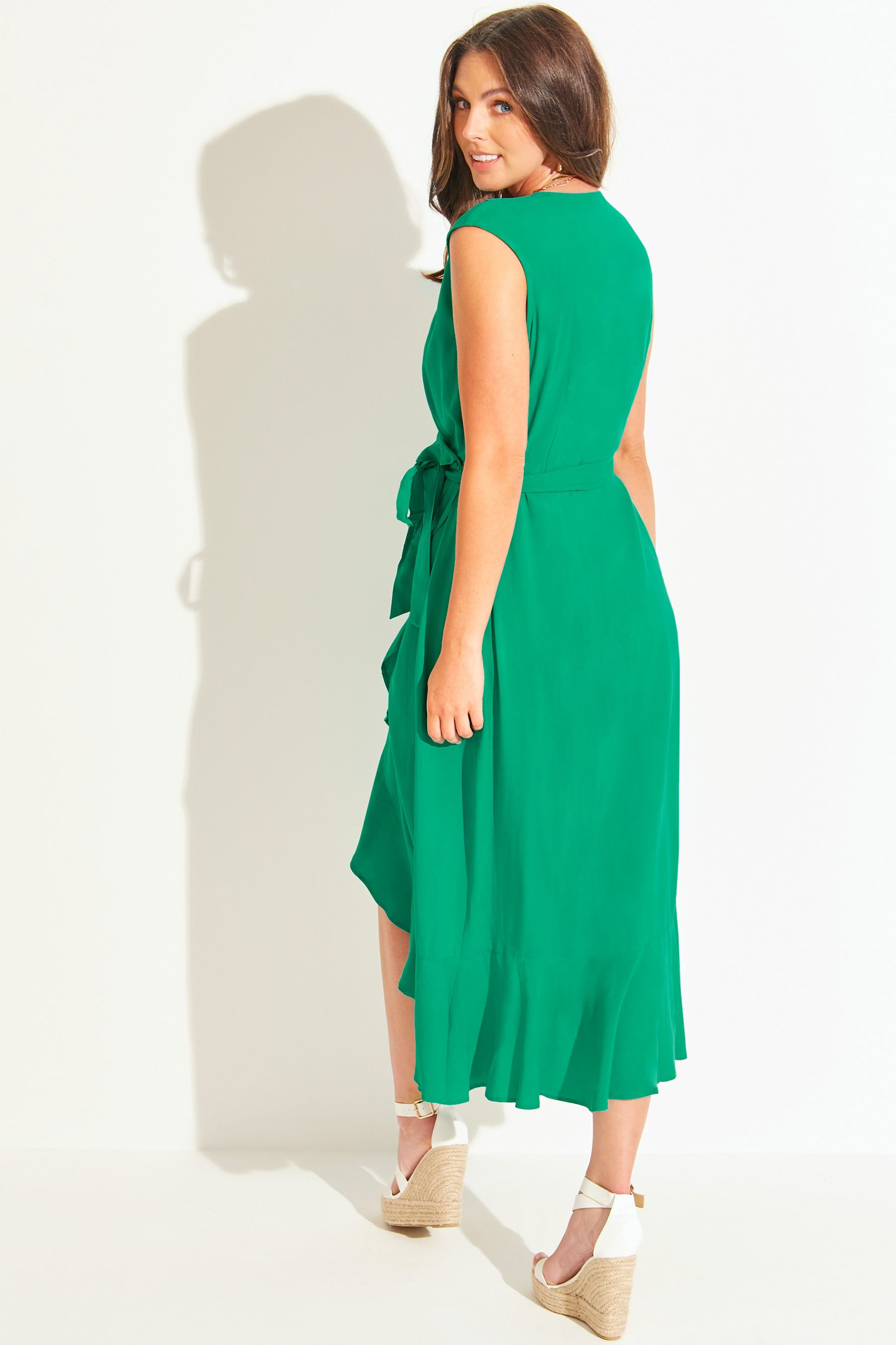 White Cotton Midaxi Dress: Pour Moi Amanda Fuller Style - ve24ure