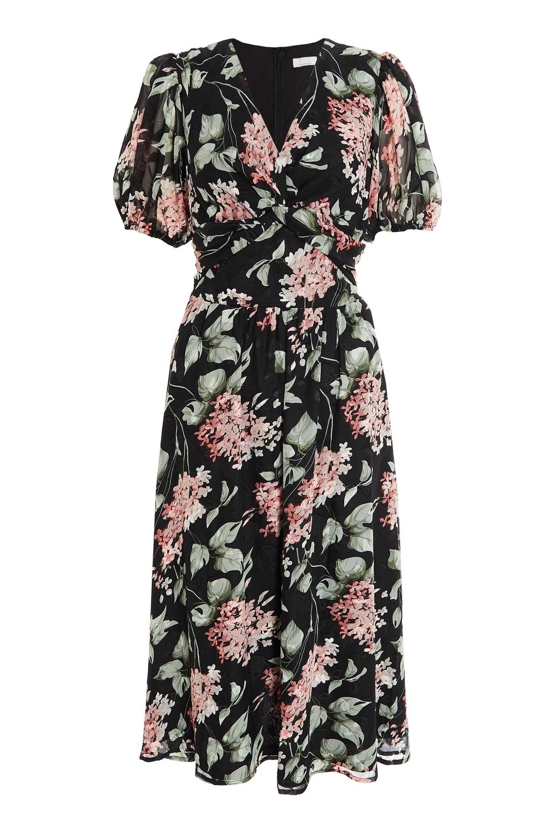 Buy Quiz Floral Chiffon Midi Dress from Next Ireland