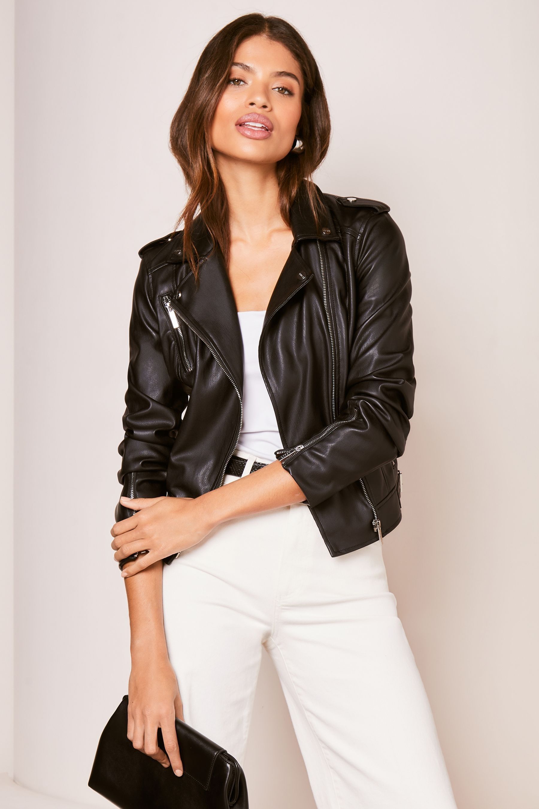 Oversized Leather Jacket Women AGOLDE: Black Charli Leather Jacket