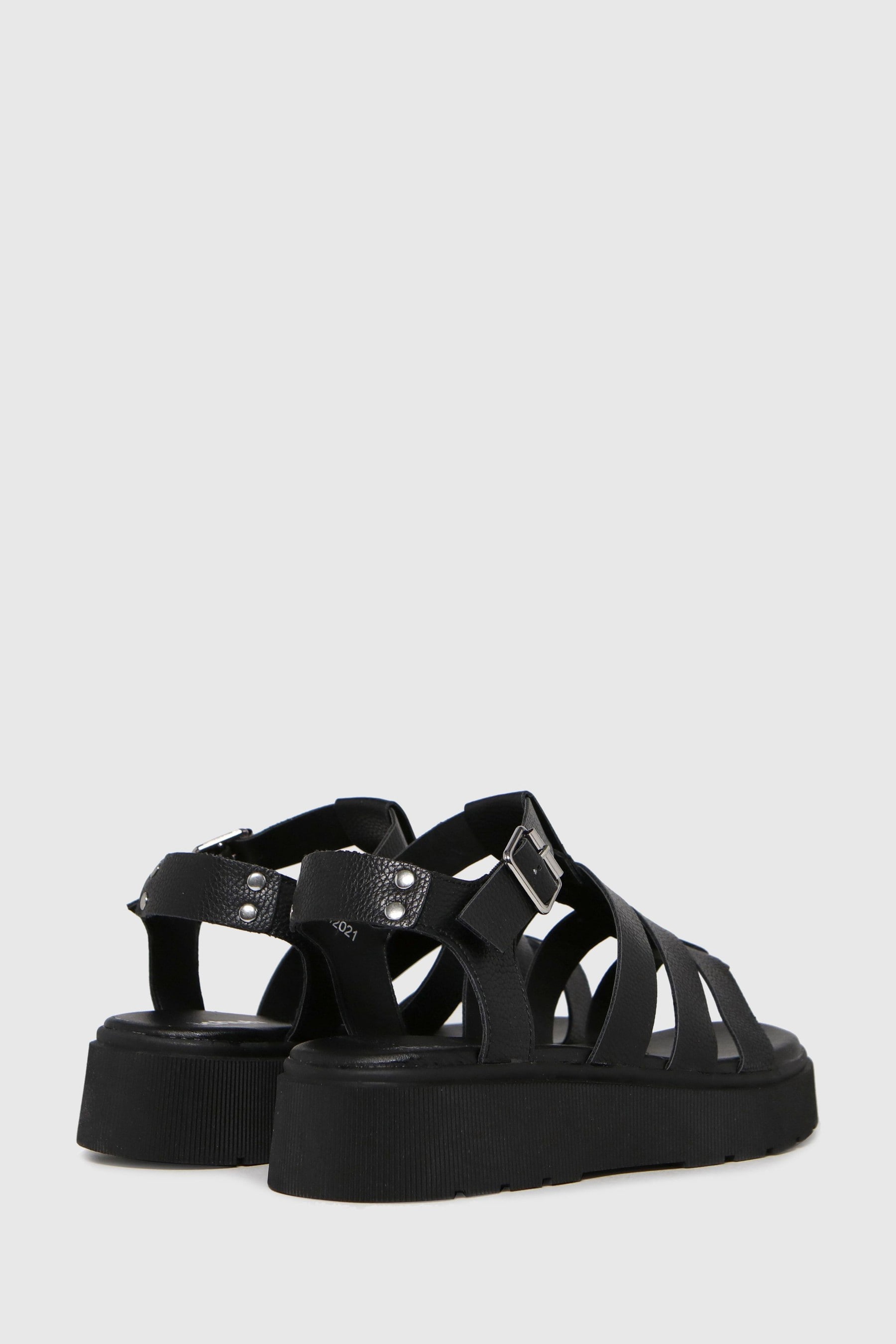schuh black gladiator sandals