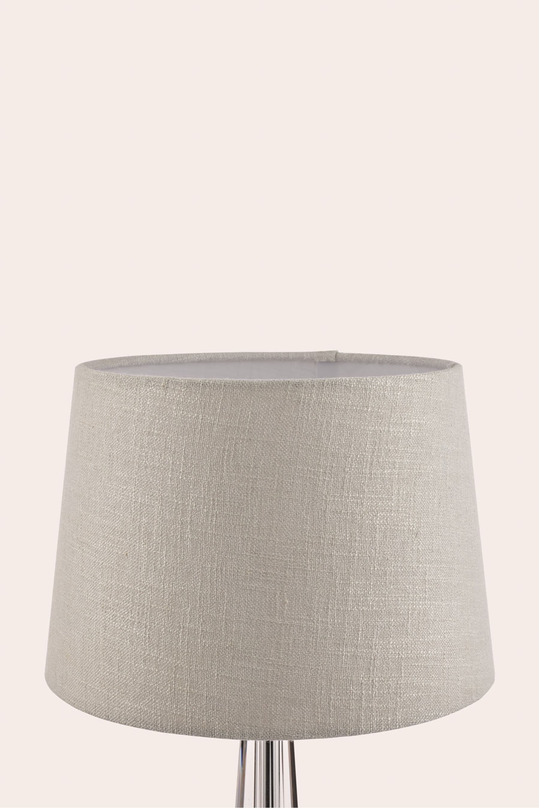 Buy Laura Ashley Silver Bacall Linen Empire Easyfit Lamp Shade from the ...