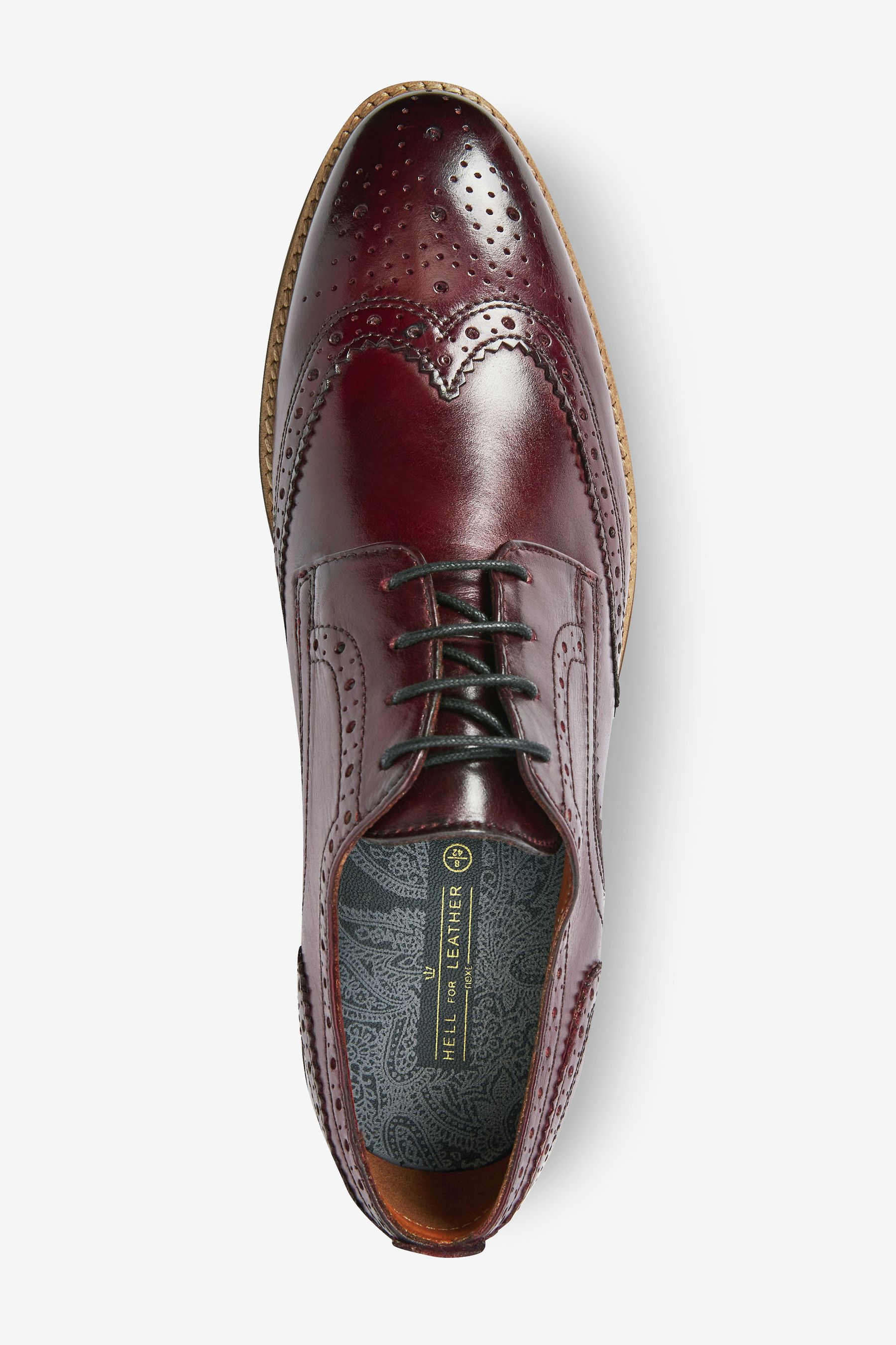 Buy Contrast Sole Leather Brogues from Next Kuwait