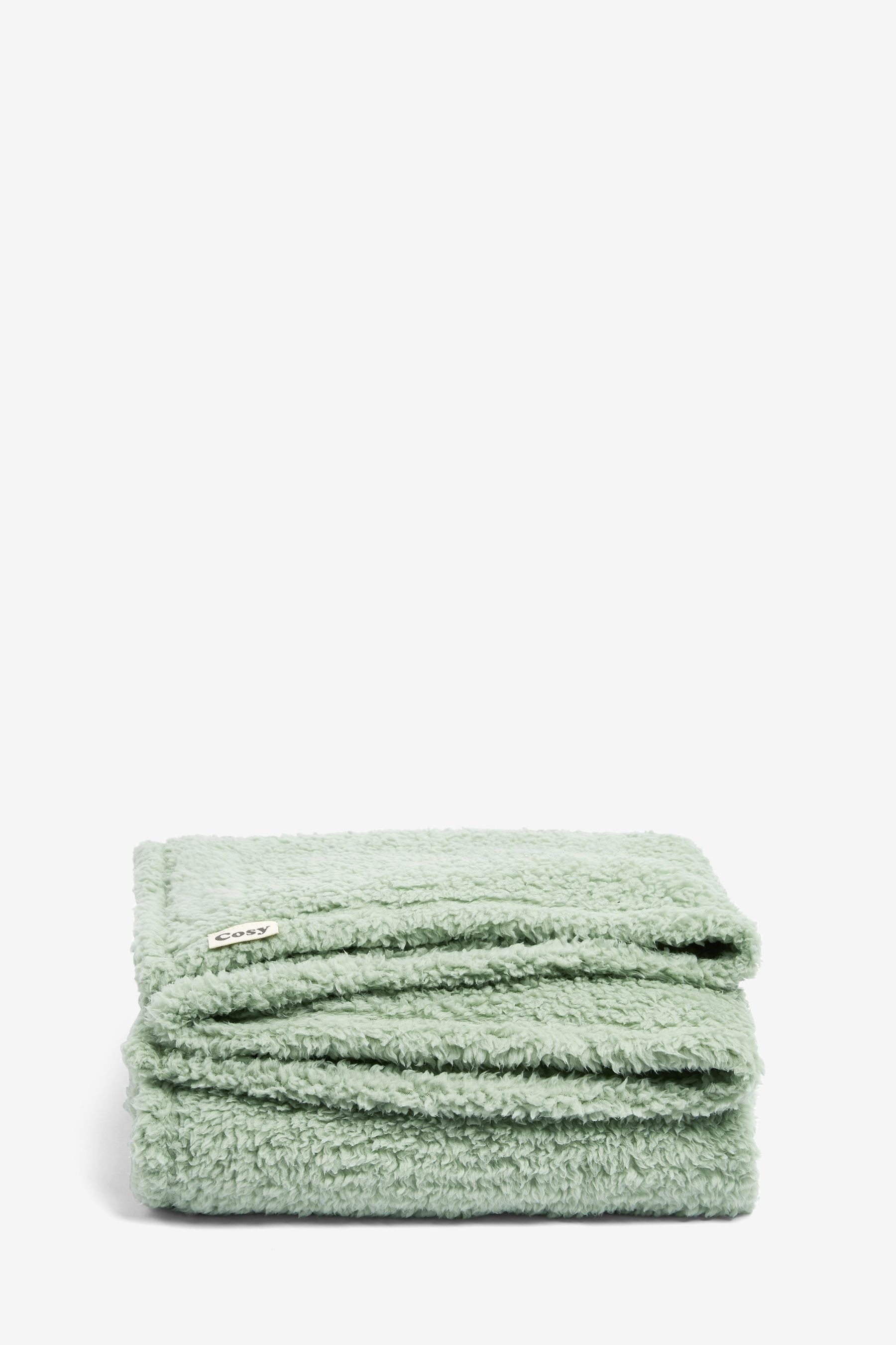 Buy Cosy Teddy Fleece Throw from Next Ireland