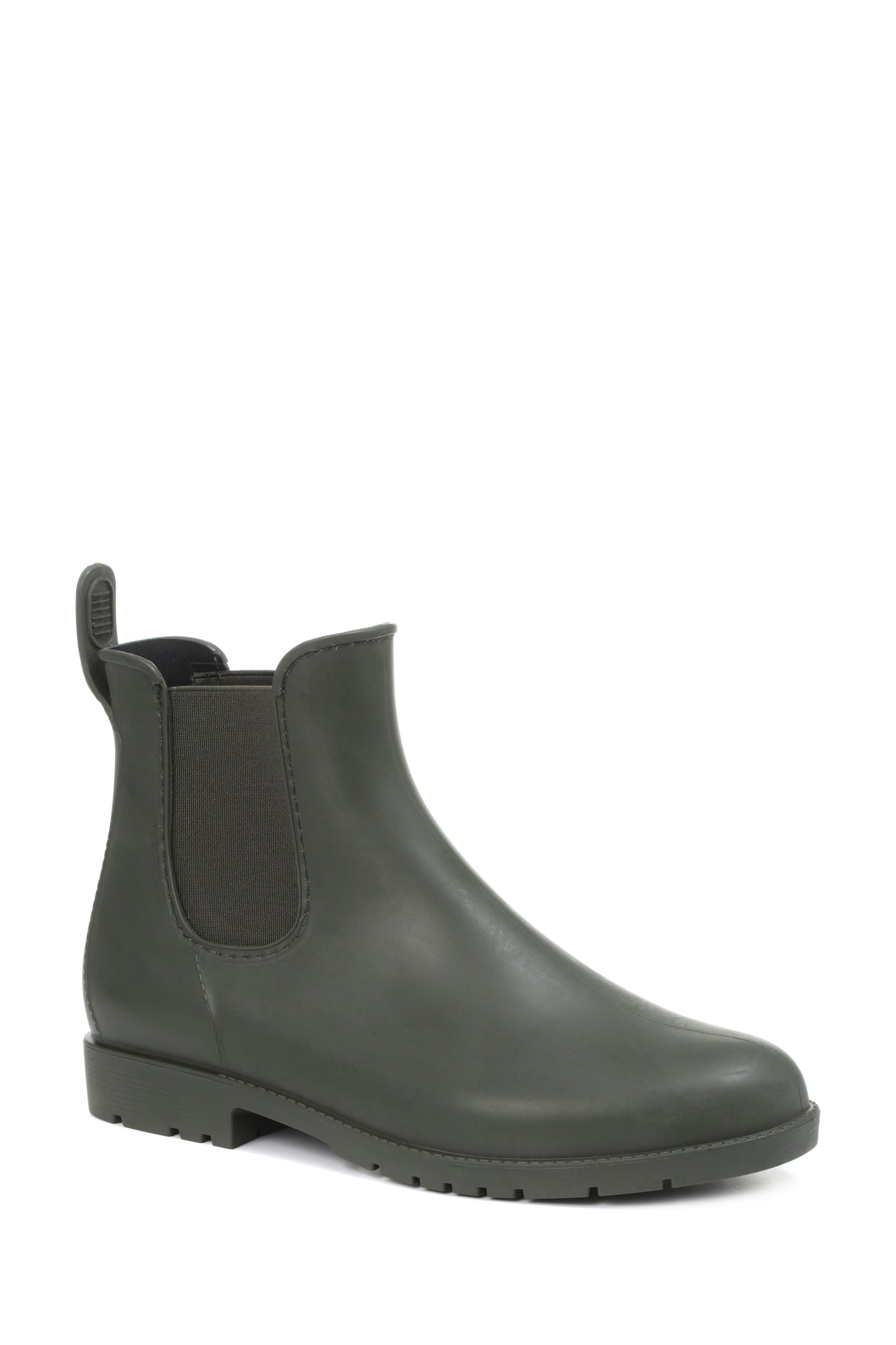 pavers green ankle boots