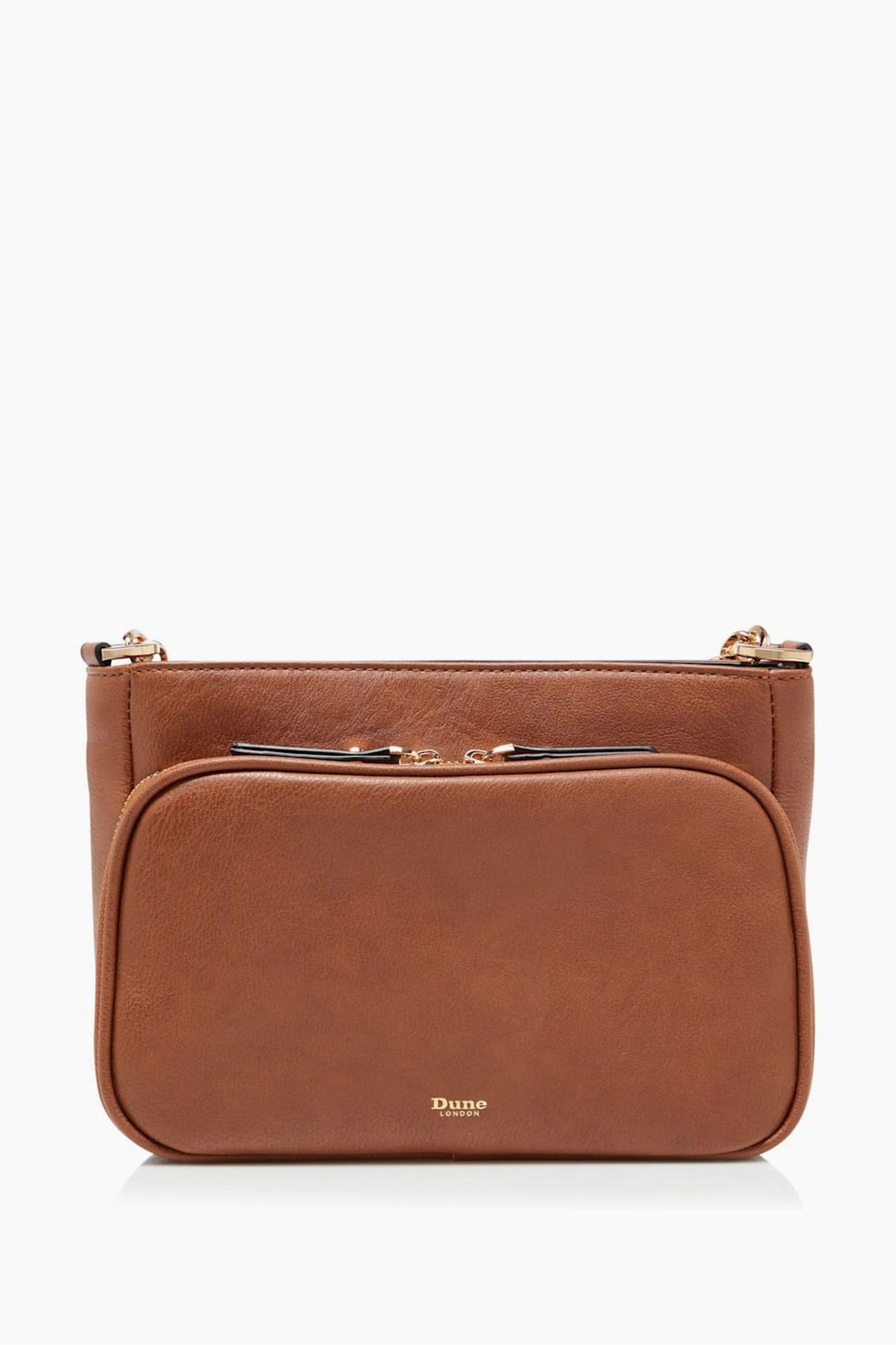 Buy Dune London Brown Dorrea Multi Compartment CrossBody Bag from the