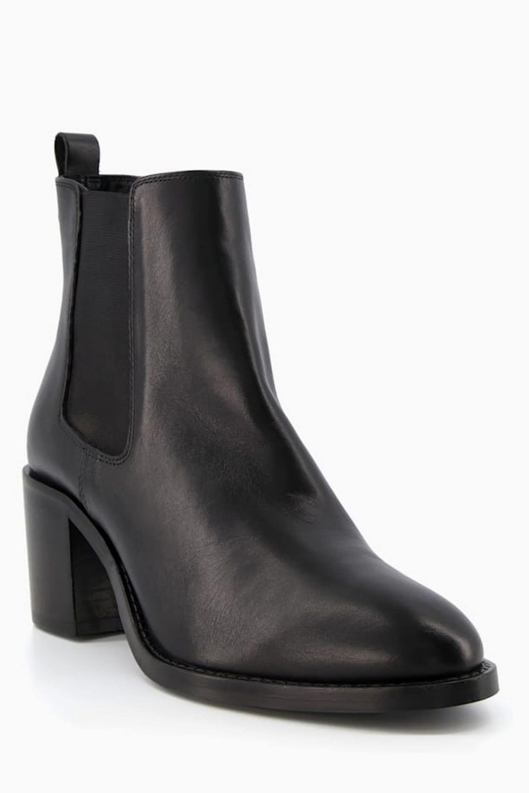 Buy Dune London Black Pembly Heeled Chelsea Boots from the Next UK ...