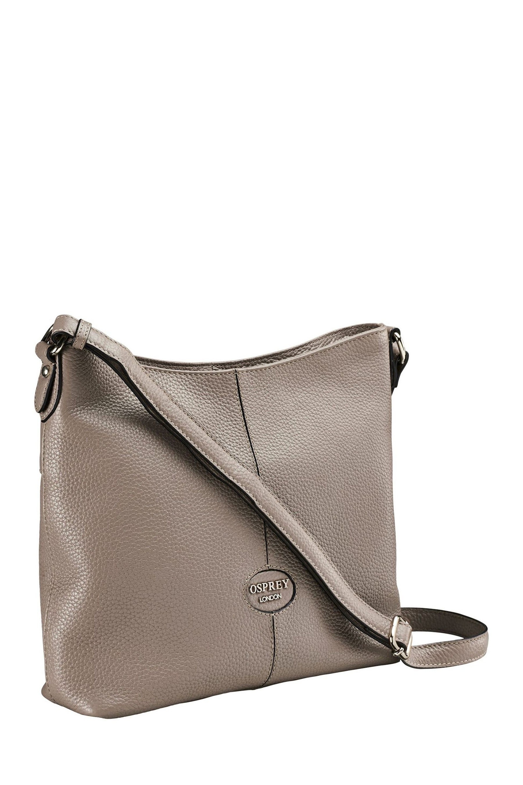 Buy OSPREY LONDON Grainy Hide Leather Rita CrossBody Bag from the Next