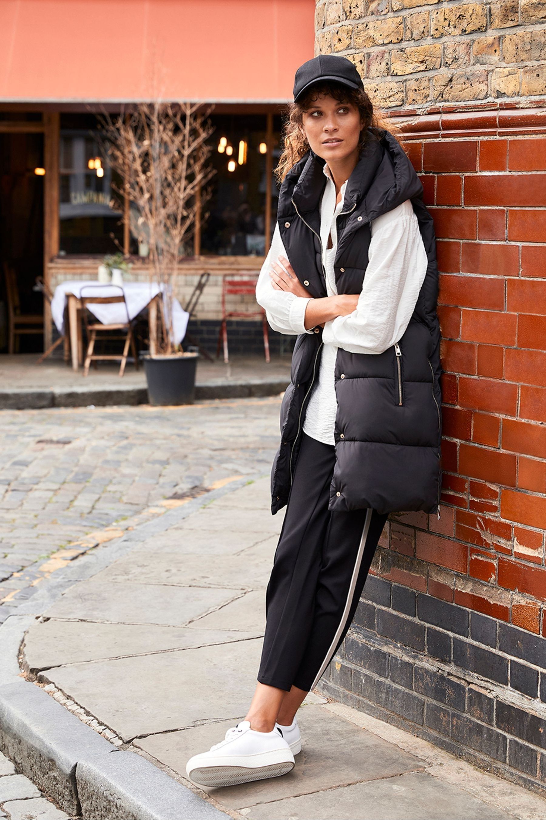 Buy Mint Velvet Black Padded Longline Gilet from the Next UK online shop