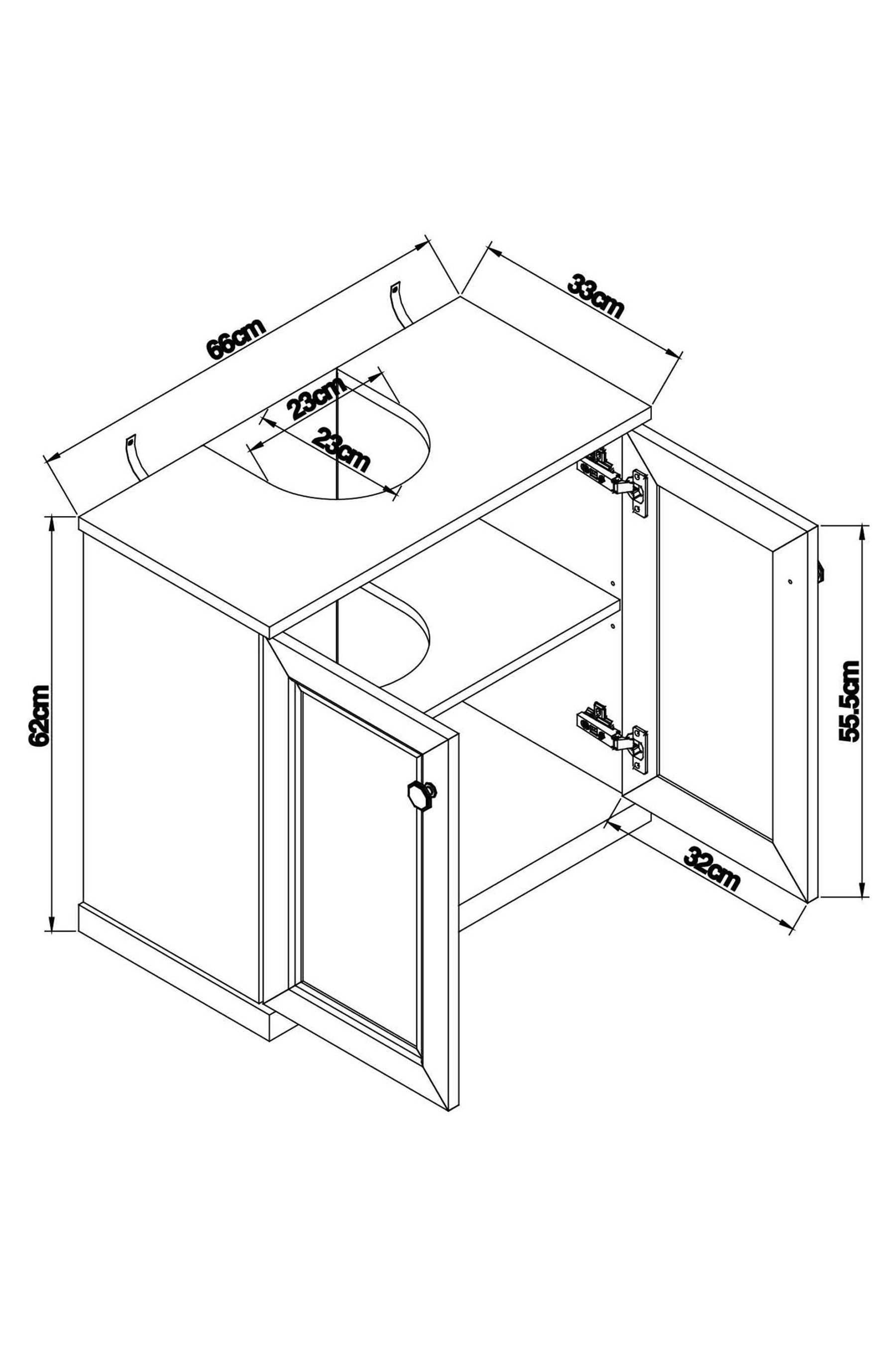 Buy Grey Farnley Panelled Under Sink Storage Unit from the Next UK