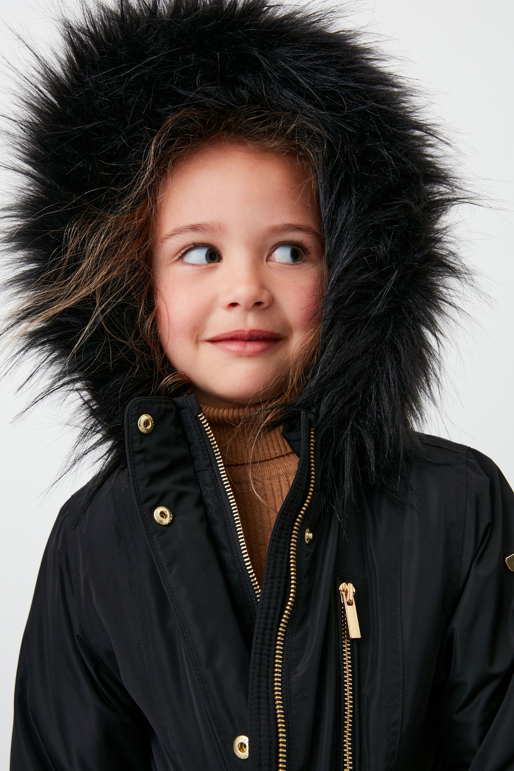 Buy Shower Resistant Faux Fur Trim Parka Coat (3-16yrs) from Next Ireland
