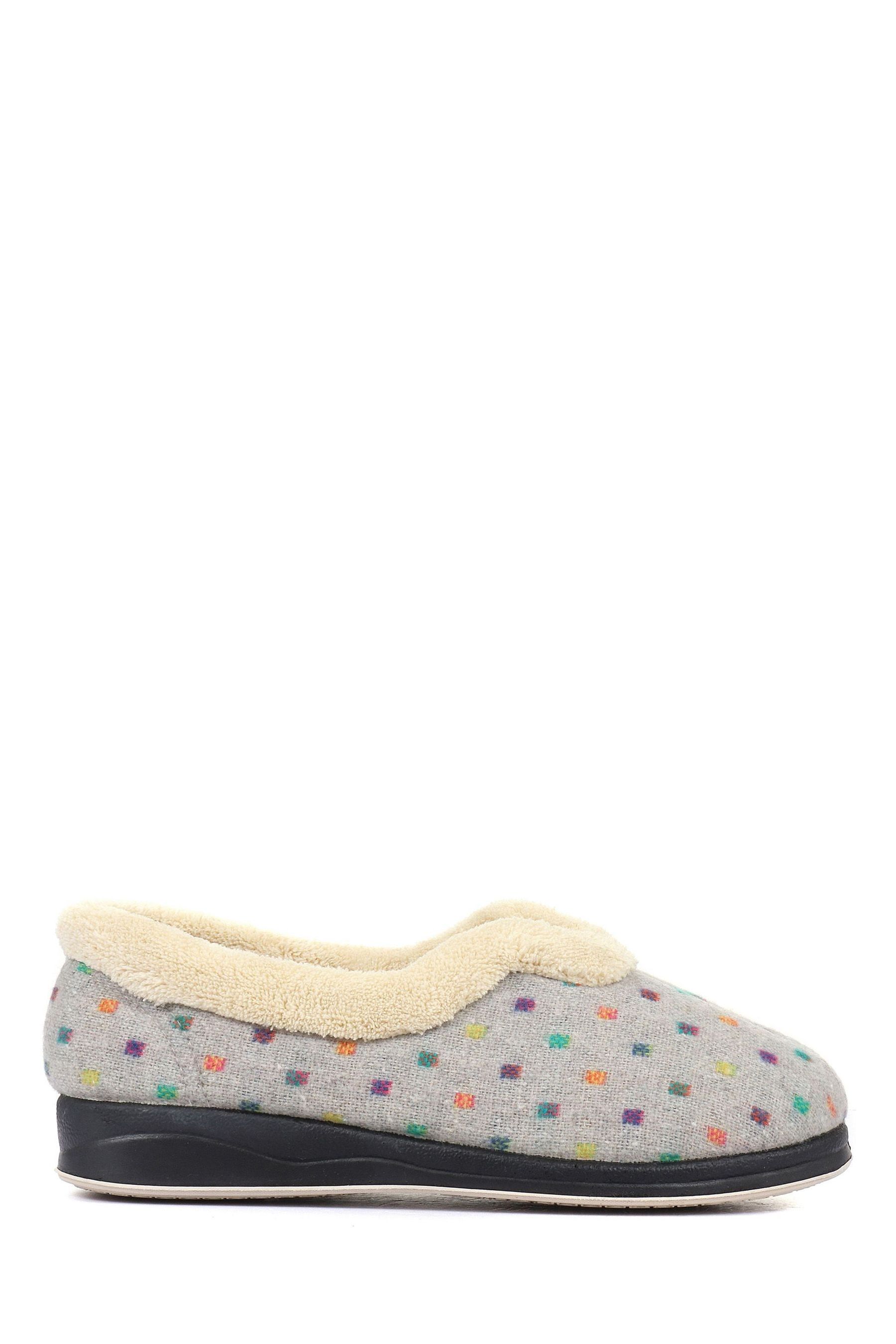 Buy Pavers Ladies Wide Fit Polka Dot Slippers from Next Ireland