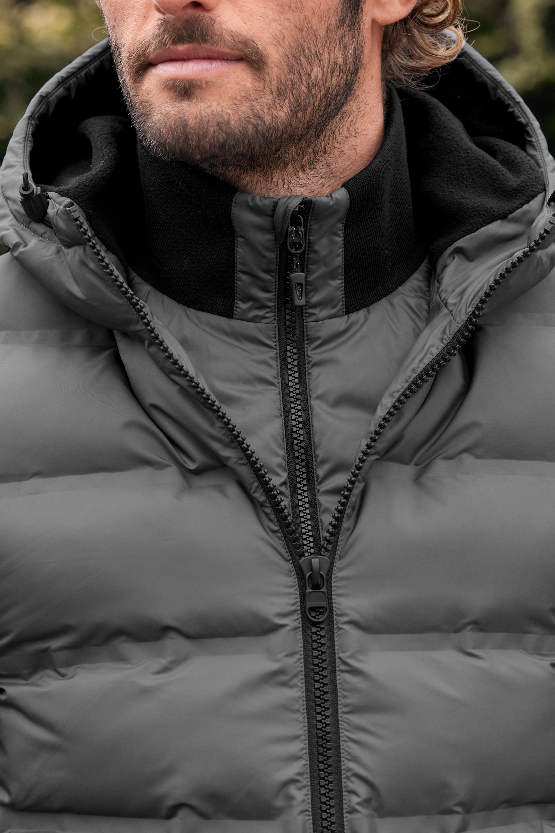 Buy Next Shower Resistant Hooded Heatseal Padded Jacket from Next