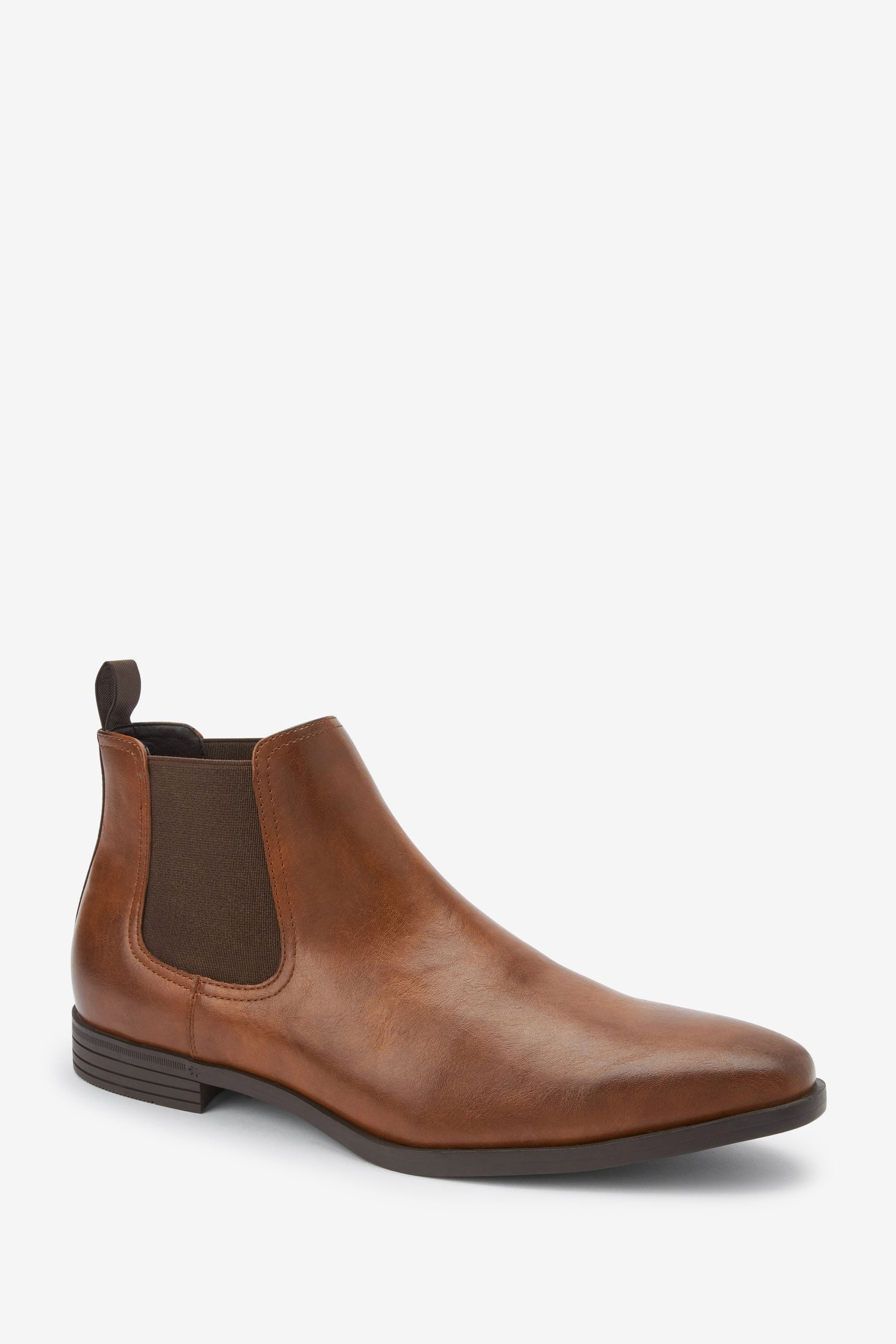 Buy Dark Tan Chelsea Boots from the Next UK online shop