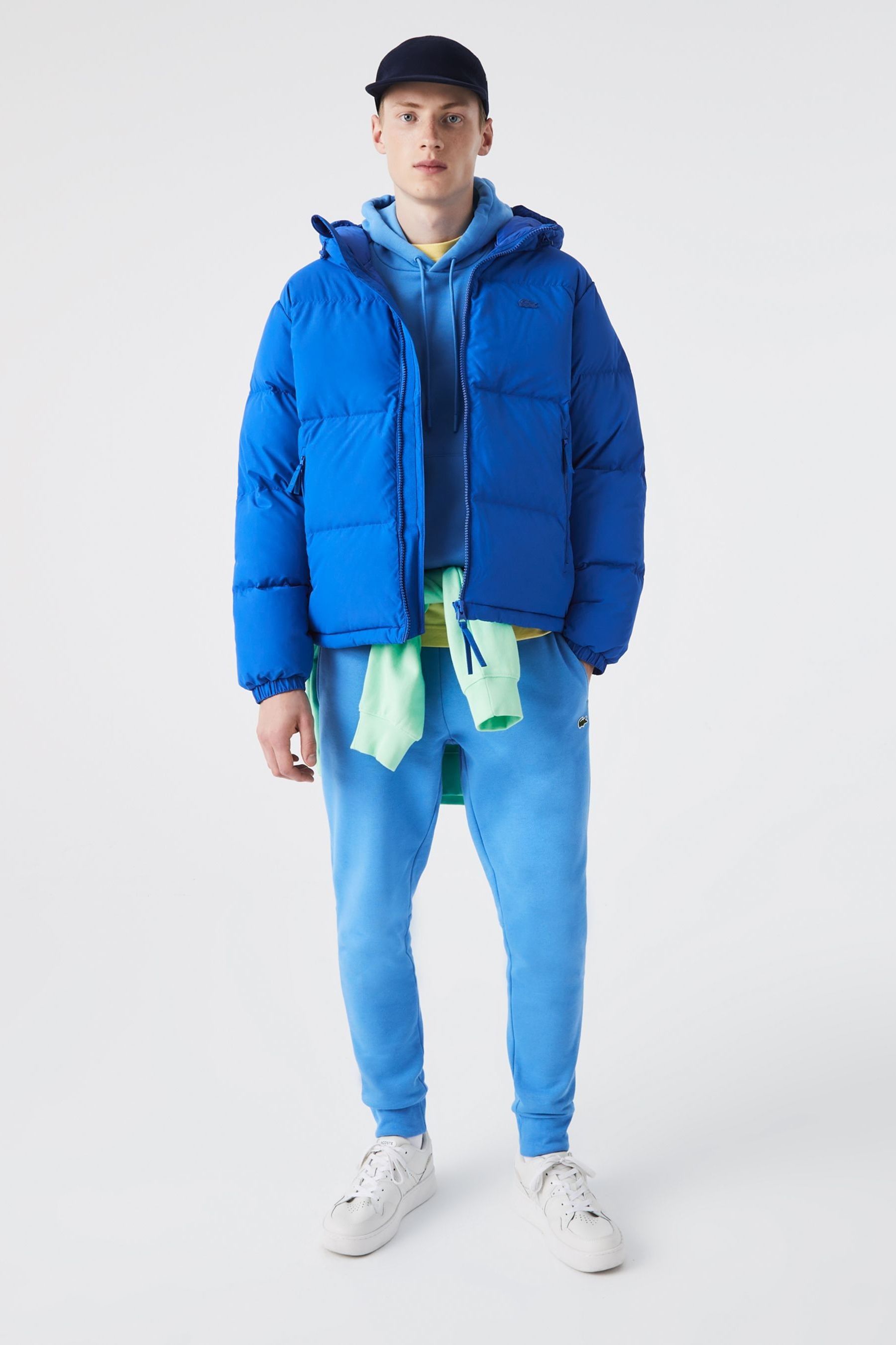 Buy Lacoste Blue Quilted Water-Repellent Jacket from Next Luxembourg