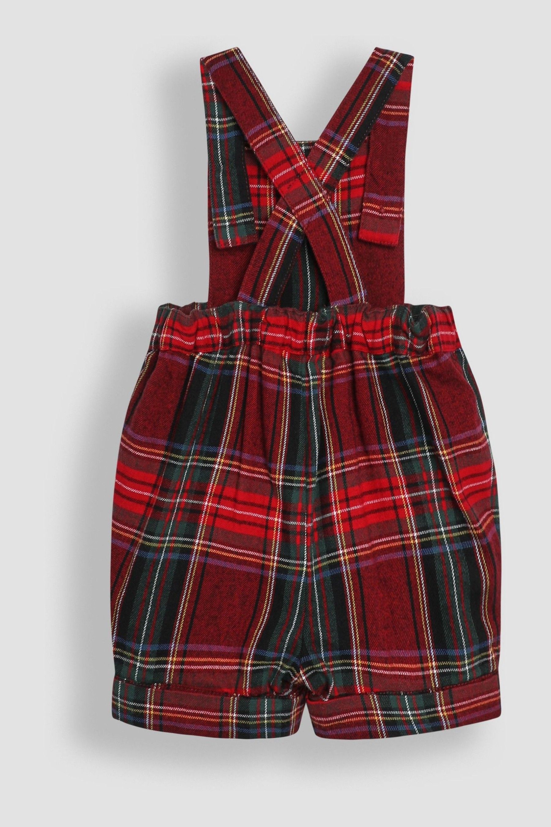 Buy JoJo Maman Bébé Red Tartan Dungarees & Body Set from the Next UK