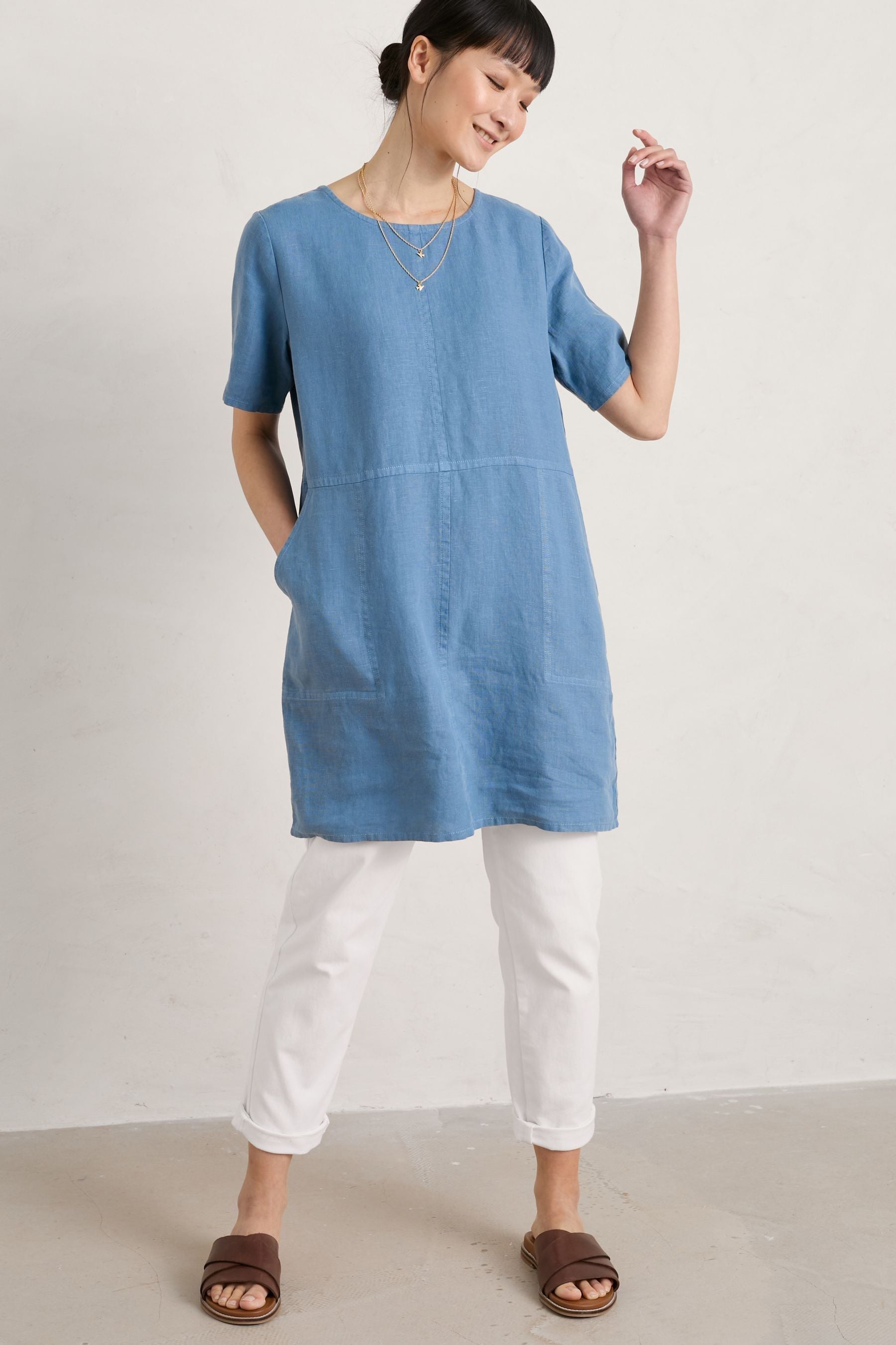 Buy Seasalt Seasalt Cornwall Blue Soft Shading Tunic from Next Ireland