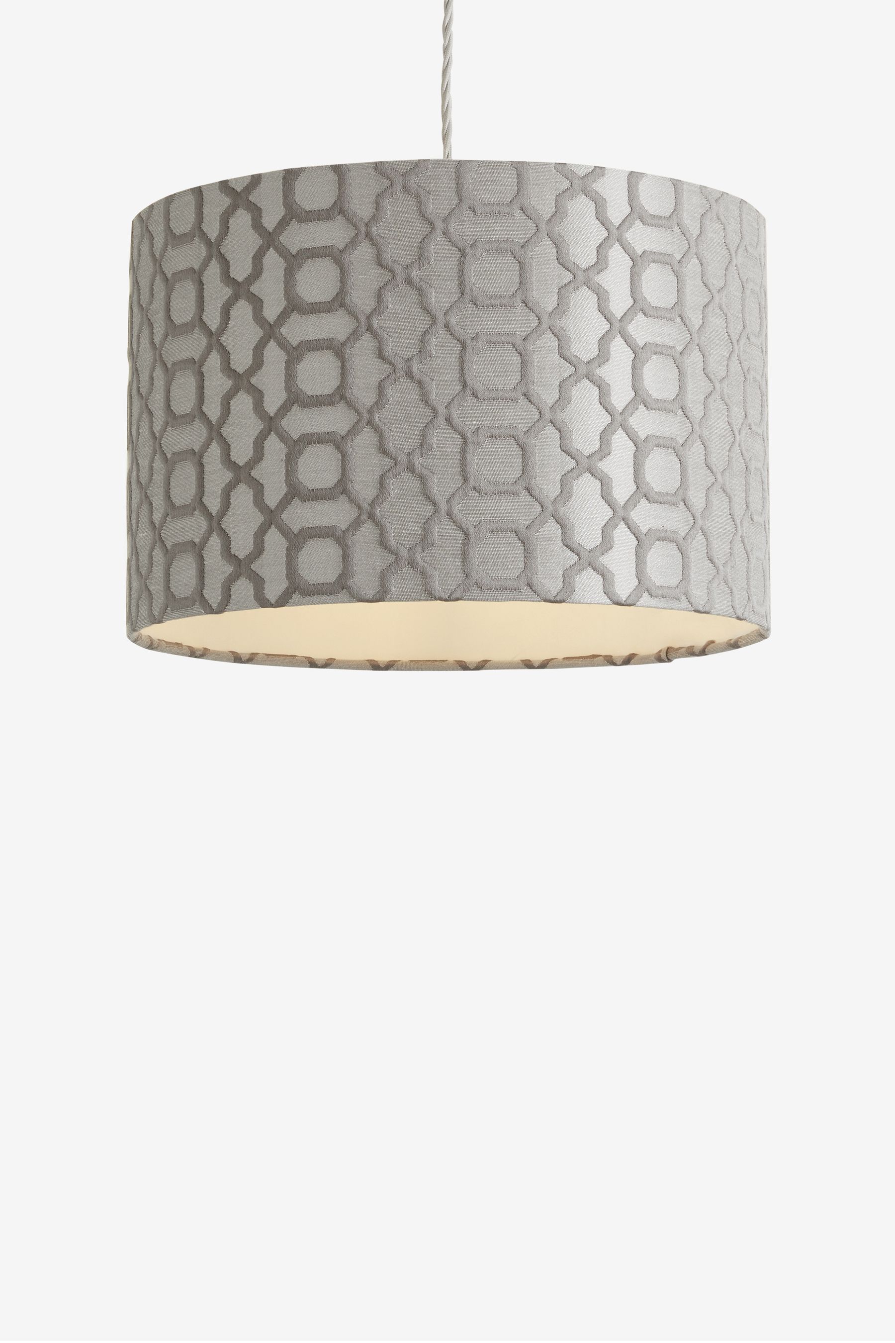 Buy Silver Geo Easy Fit Lamp Shade from the Next UK online shop