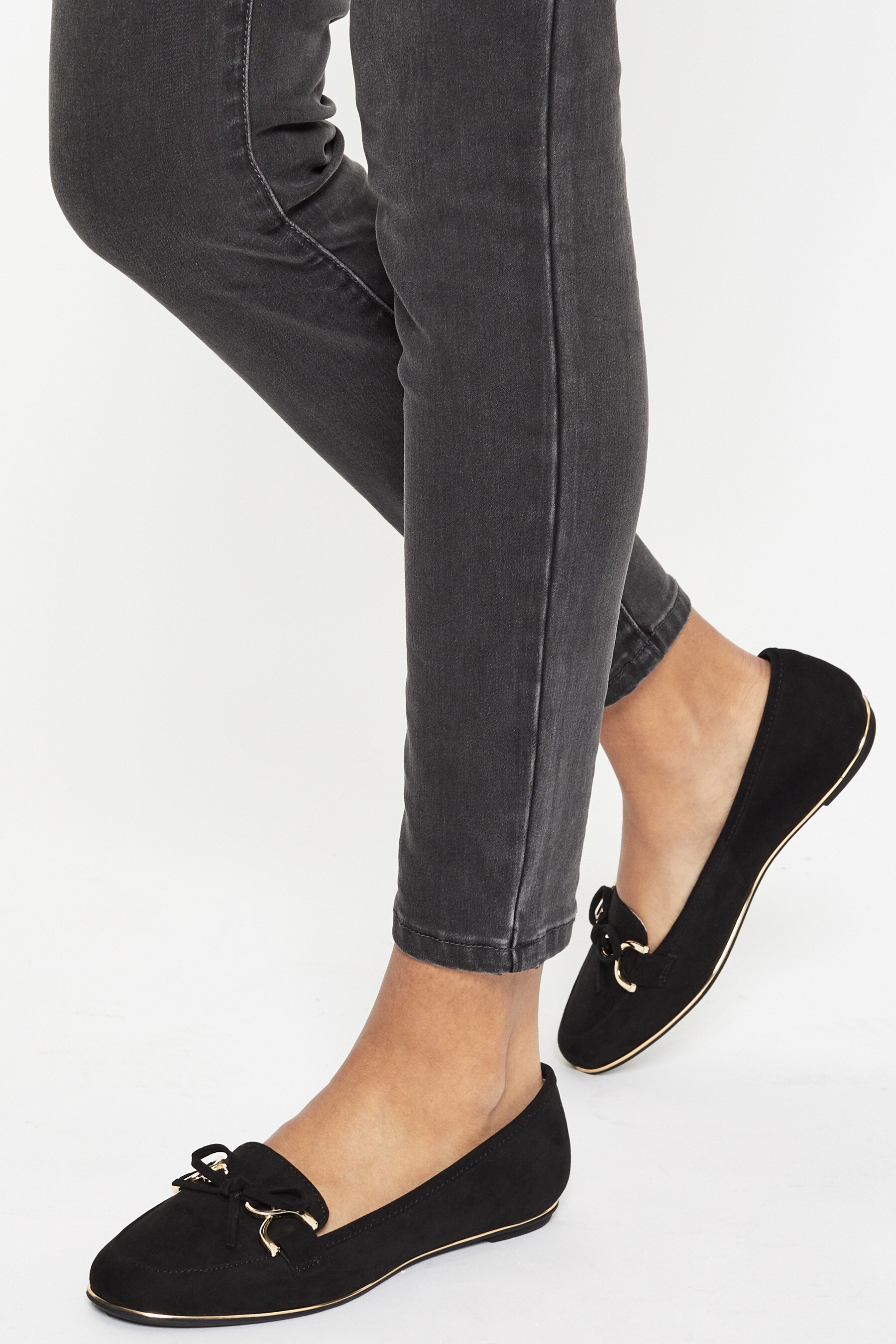women's leather horsebit chain loafer