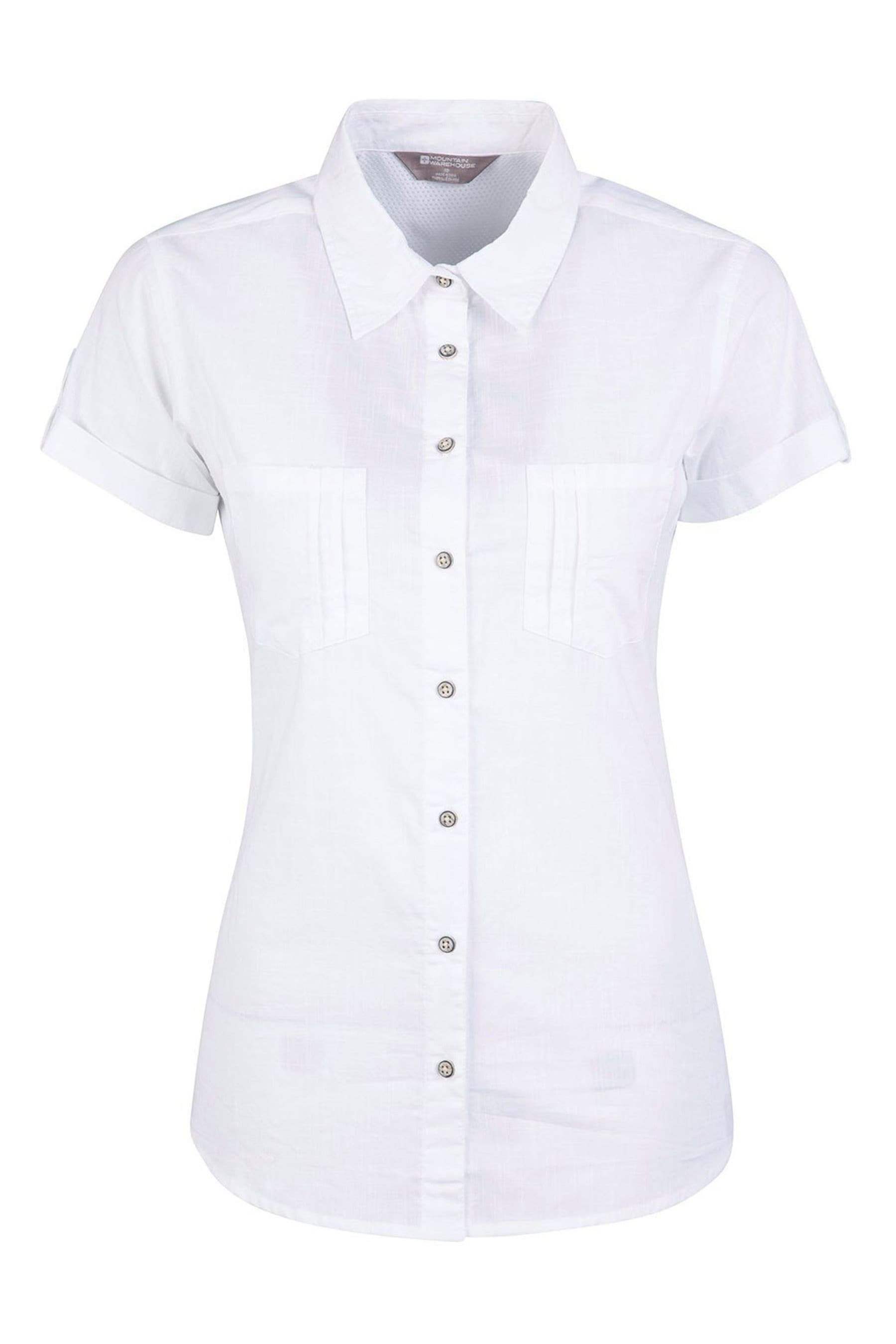 Buy Mountain Warehouse White Coconut Short Sleeve Womens Shirt from the ...