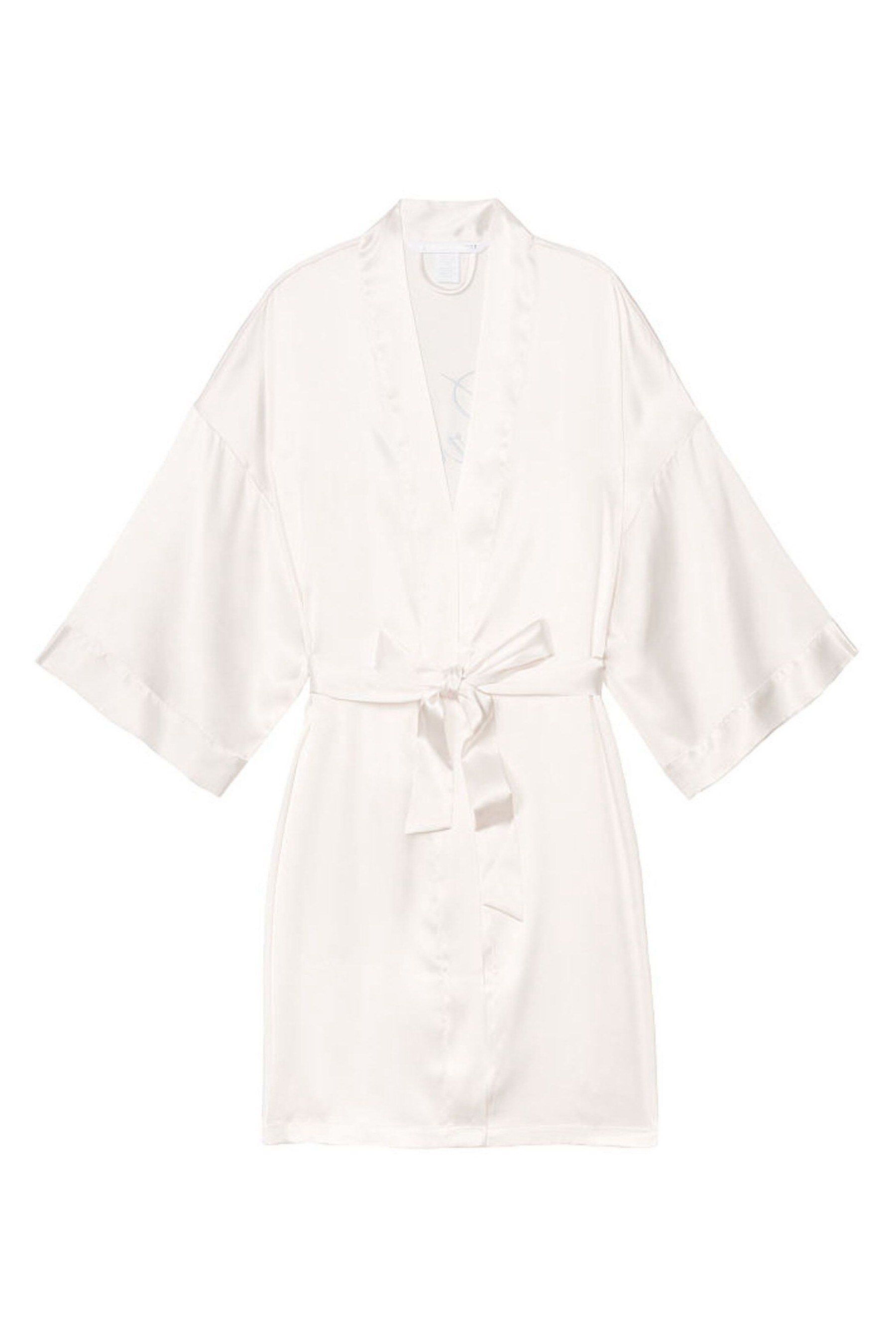 victorias secret flounce satin robe