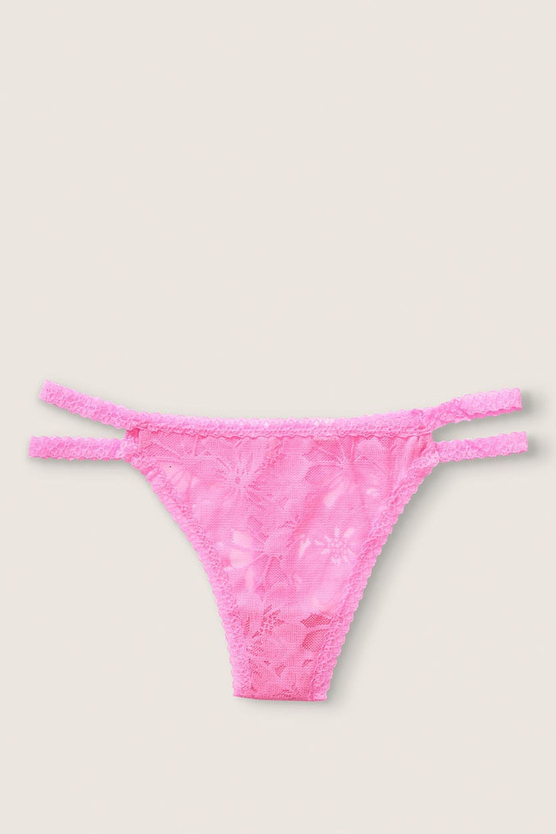 Buy Victoria's Secret PINK Lace Strappy Thong from the Victoria's ...