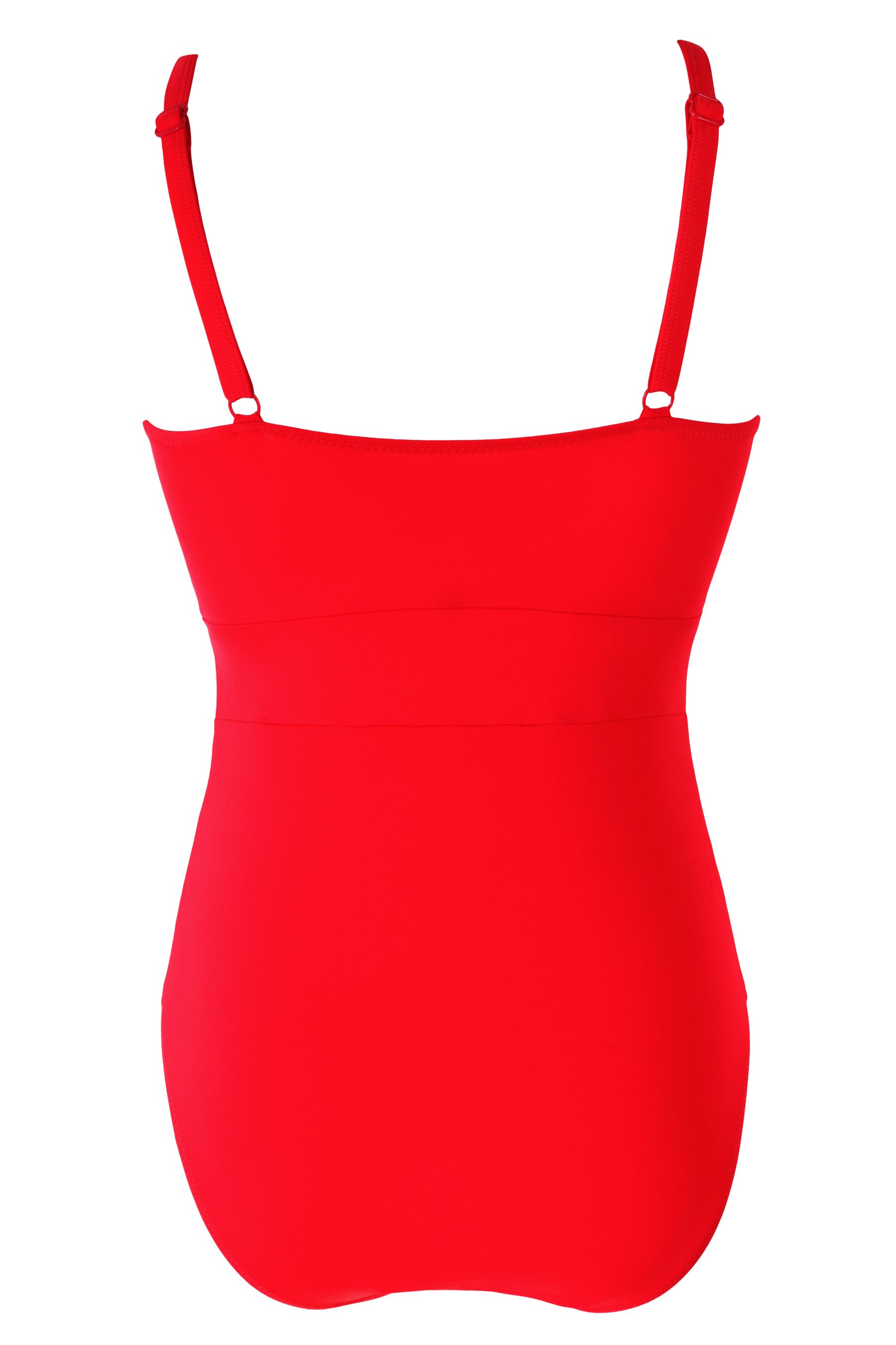 pour moi red swimsuit