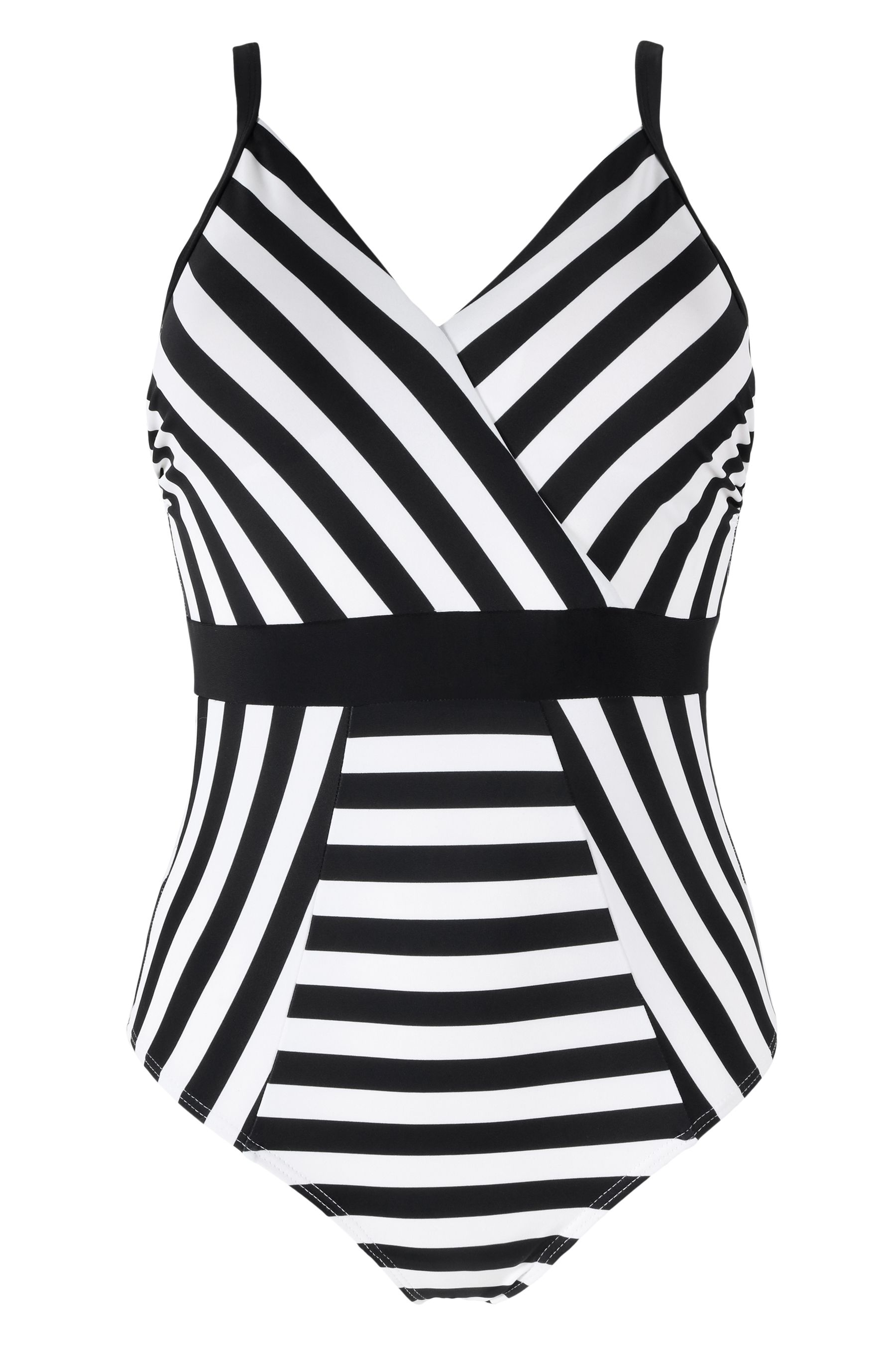 Buy Pour Moi Stripe Panelled Control Swimsuit from Next Australia