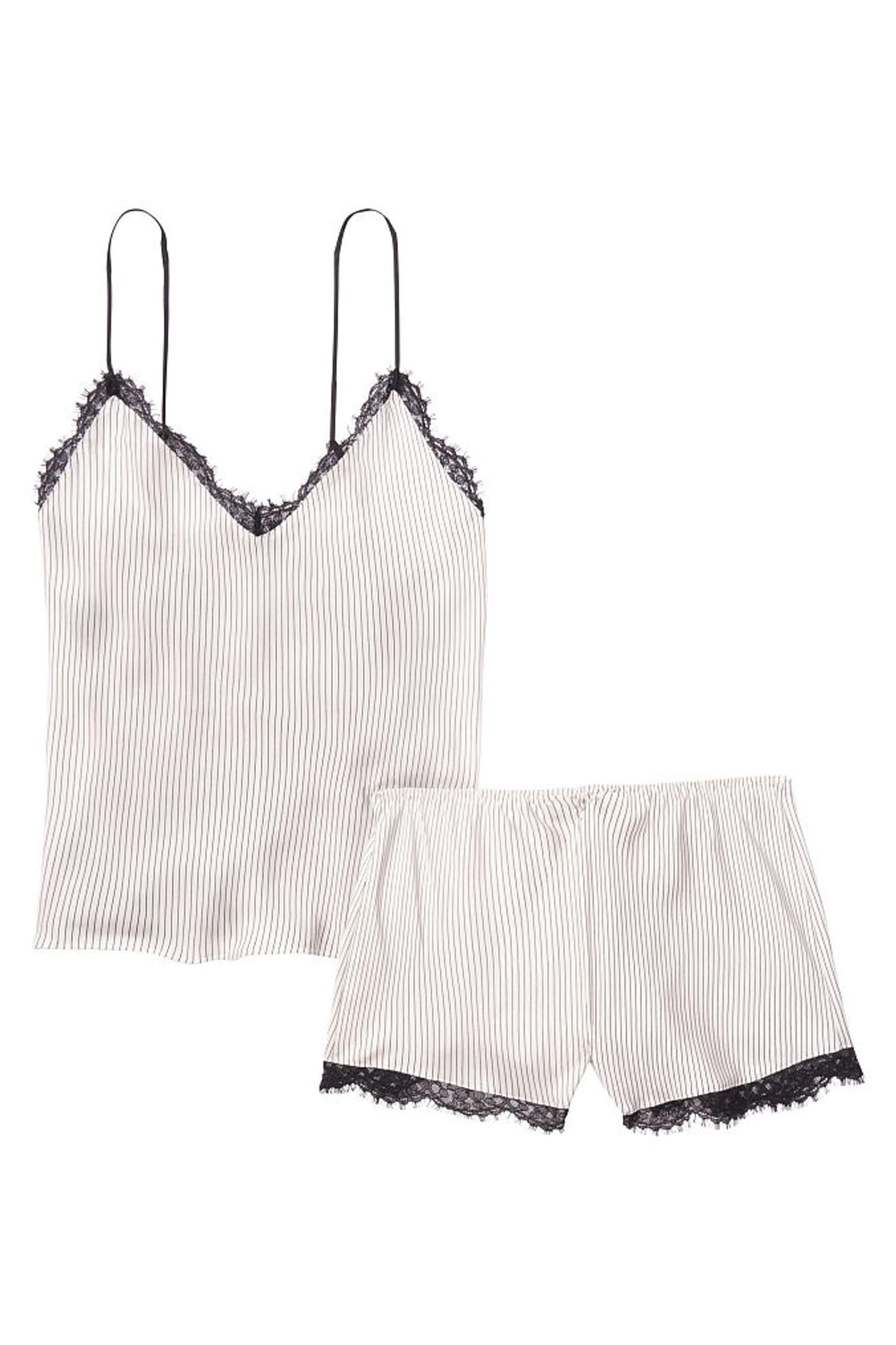 victoria secret stretch lace & satin cami set