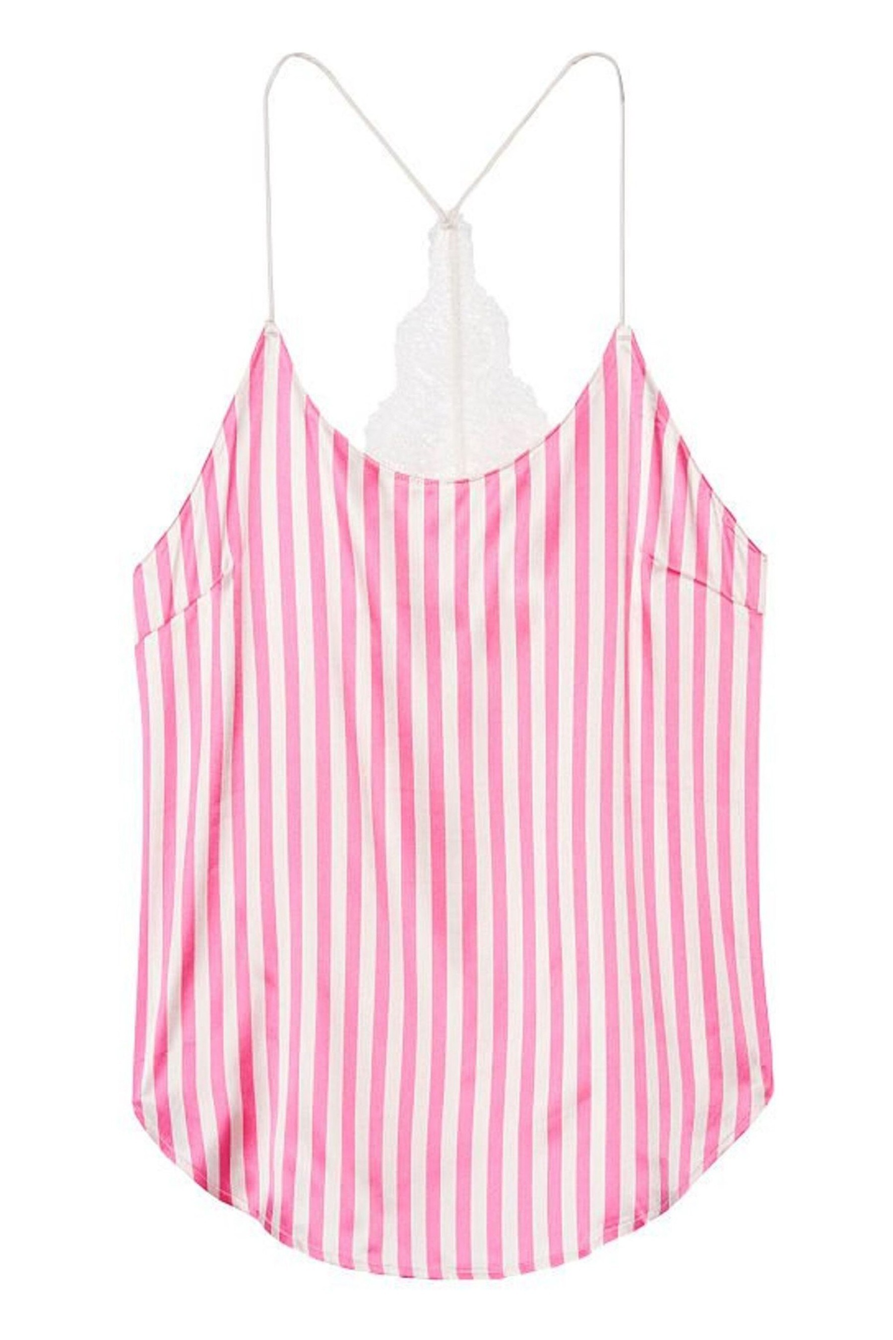 Buy Victoria's Secret Satin Lace Racerback Cami Pyjama Top from the ...