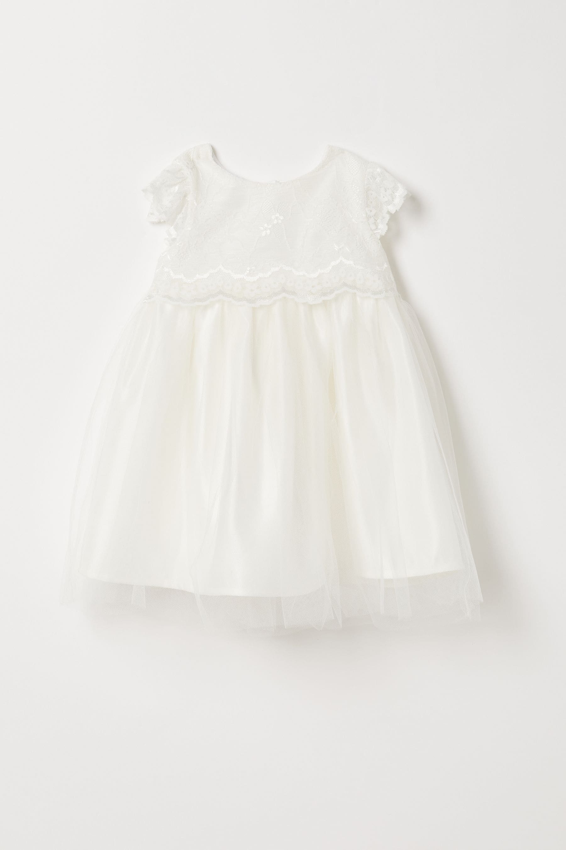 Buy Lipsy Ivory Lace Baby Flower Girl Dress from the Next UK online shop