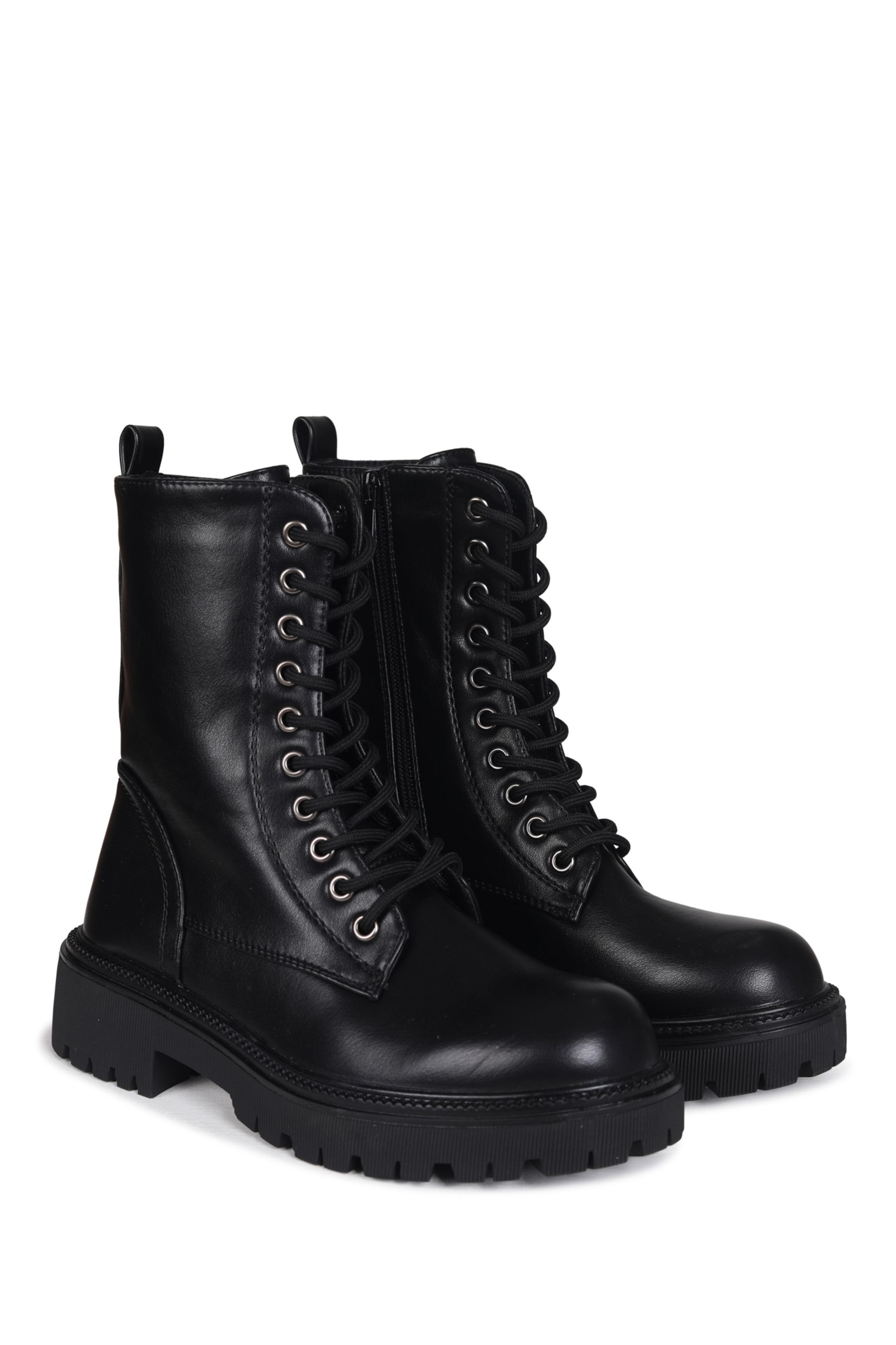 Buy Linzi Samurai PU Lace Up Chunky Military Style Boot from Next Ireland