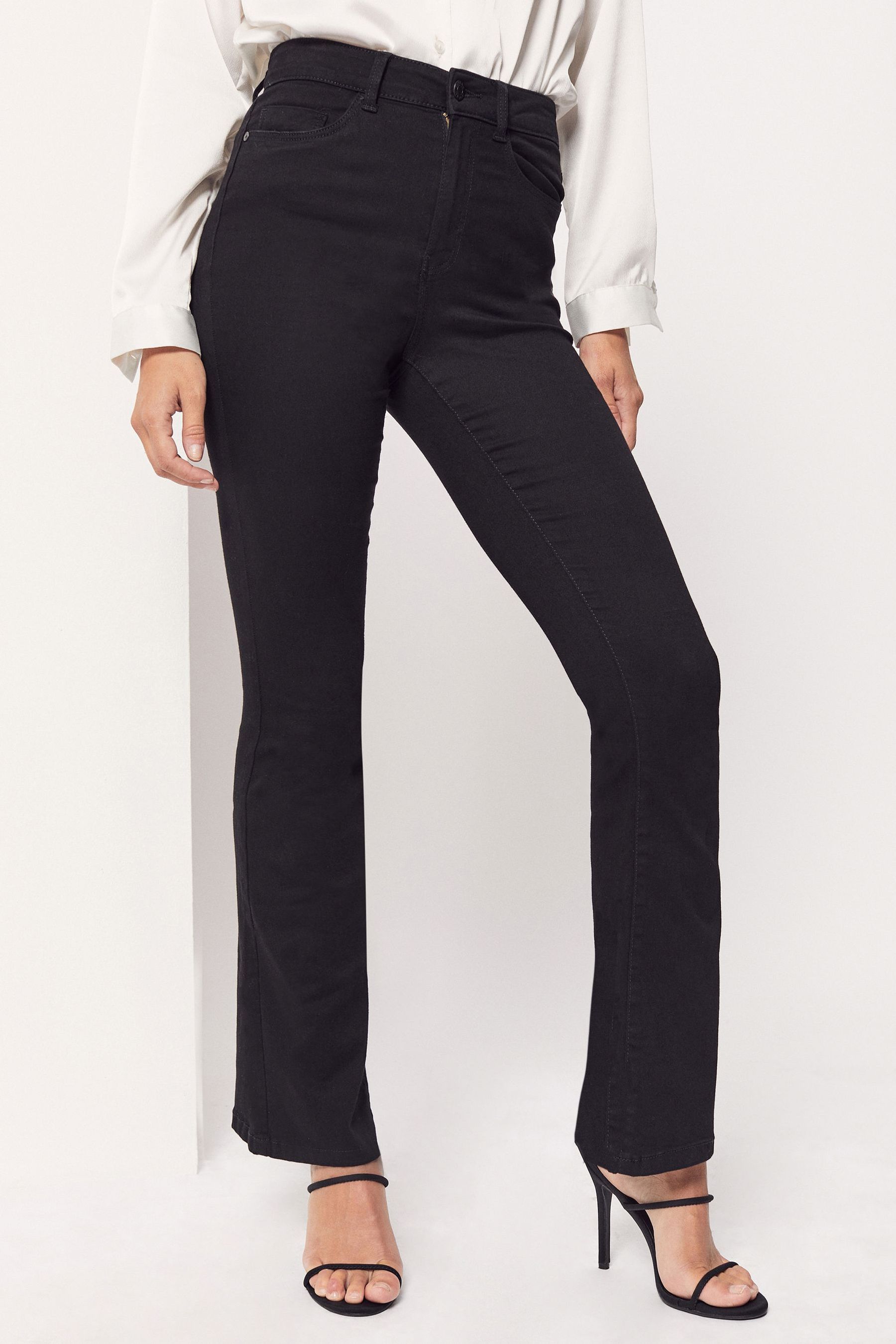 Buy Noisy May Sallie High Waist Flare Jeans from the Next UK online shop
