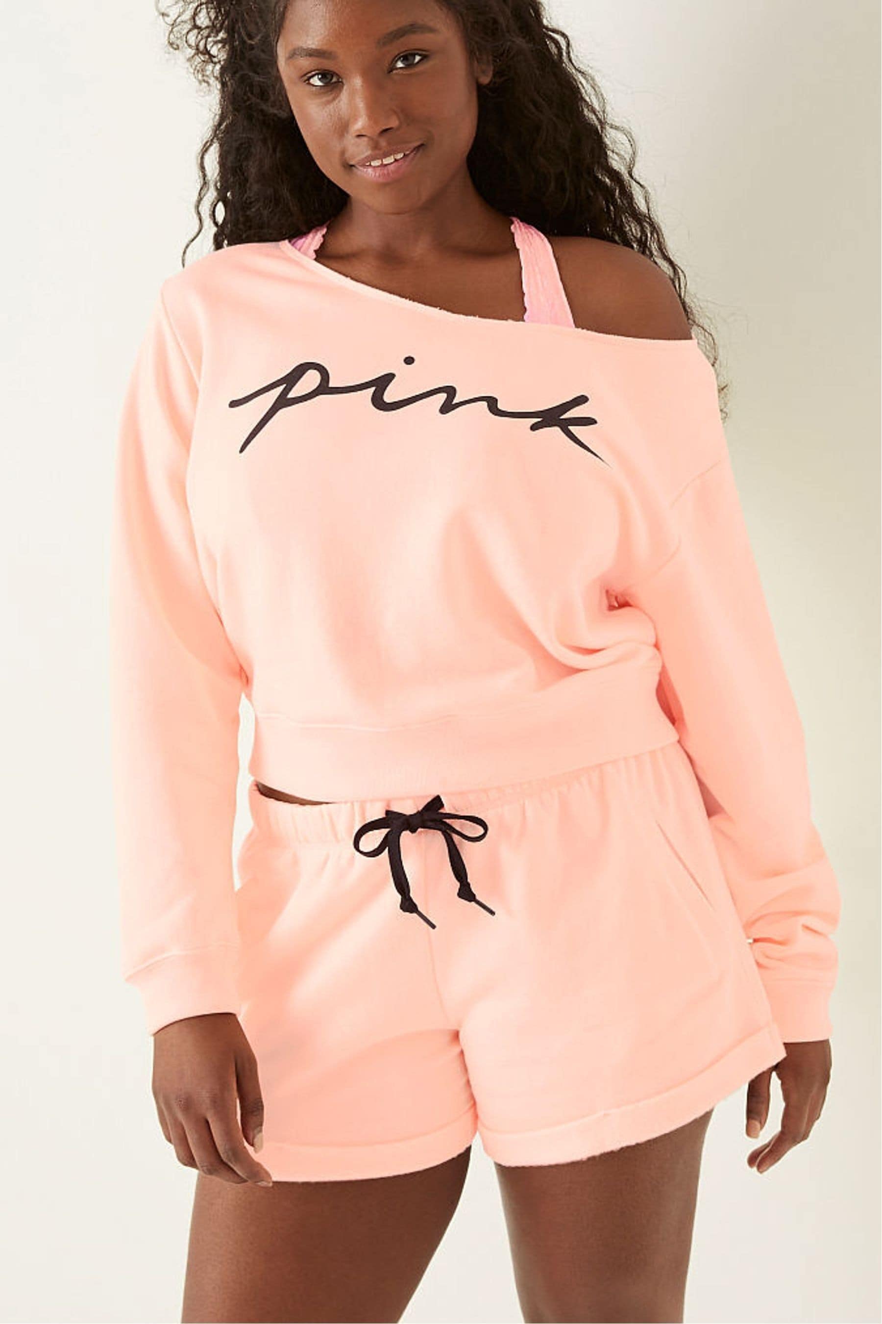 Buy Victoria's Secret PINK Everyday Lounge Open Neck Crew from the